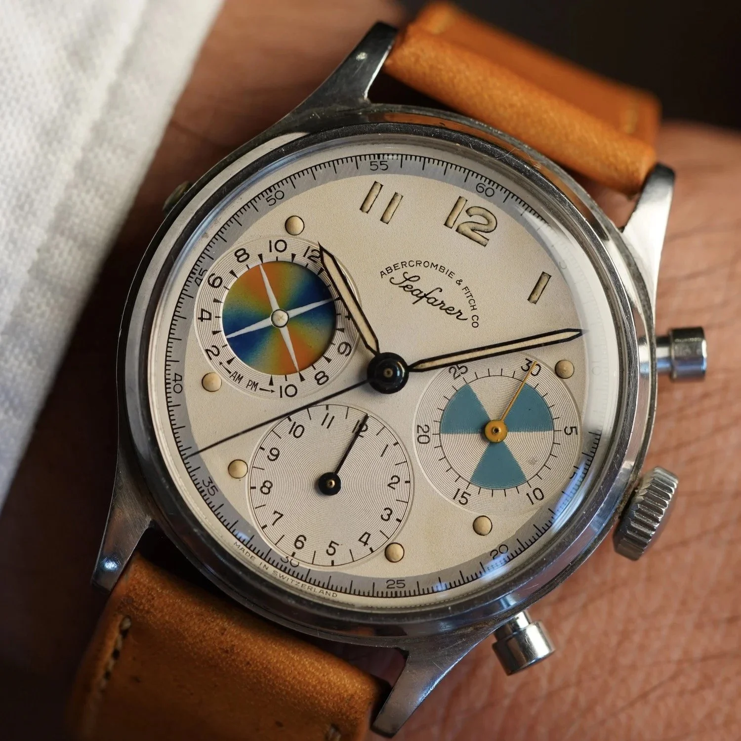 Abercrombie &amp; Fitch Seafarer Ref 346 by Heuer Unpolished