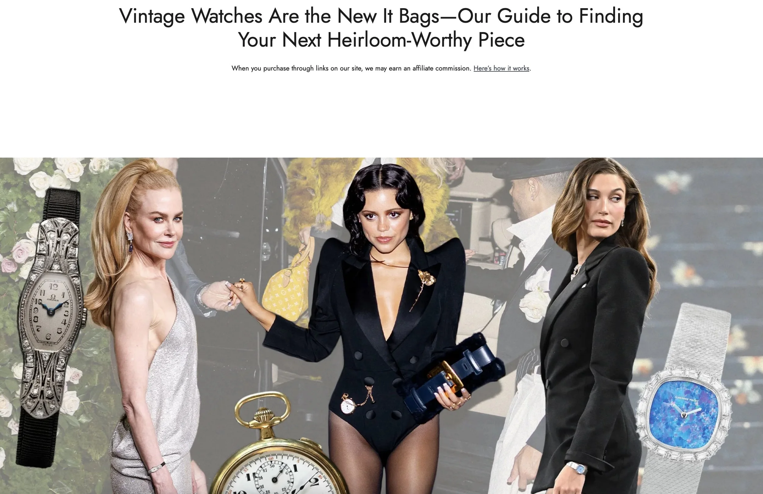 What To Wear: Vintage Watches Are the New It Bags