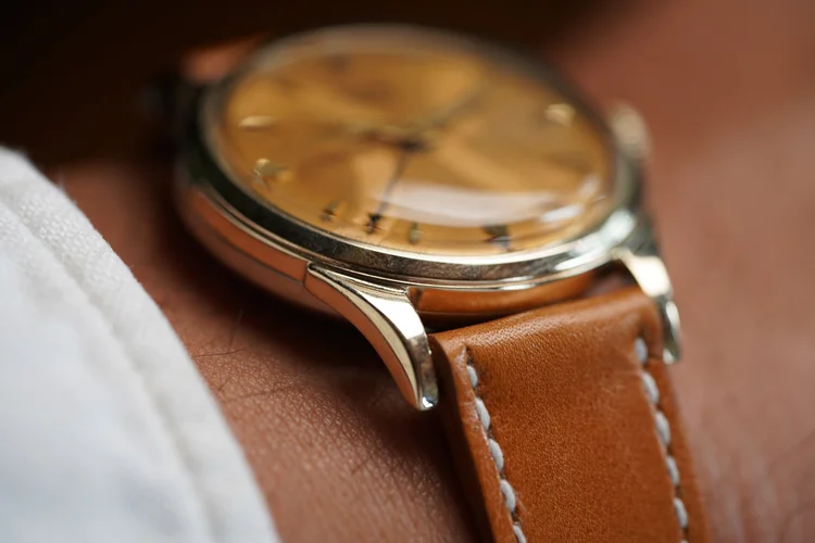 Vulcain Cricket Guilloche Dial Reference 305005 Gold Plated