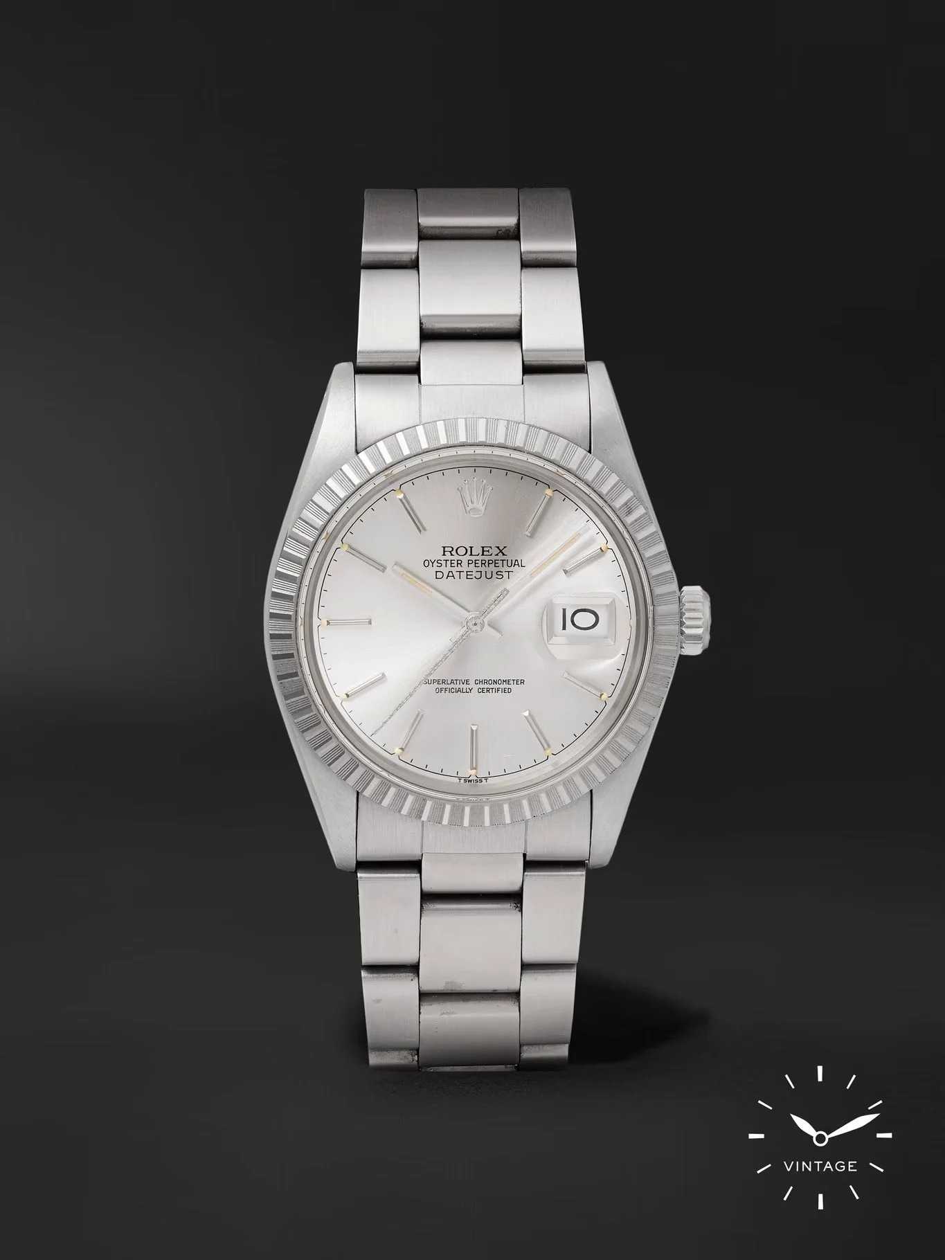 Rolex Oyster Perpetual Datejust Automatic Chronometer 36mm Oystersteel Watch, Ref. No. 16030