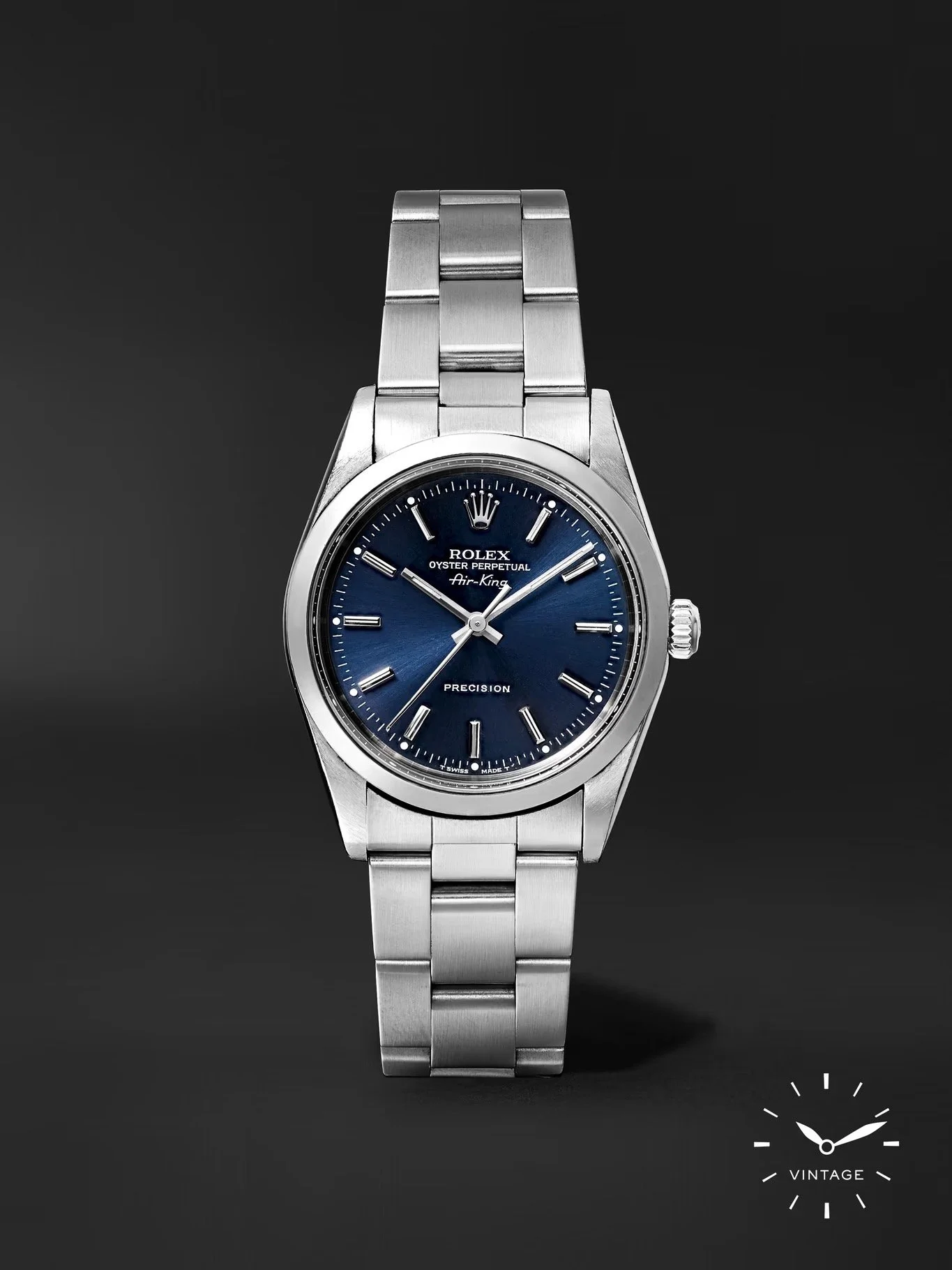 Rolex Oyster Perpetual Air-King Automatic 34mm Oystersteel Watch, Ref. No. 14000