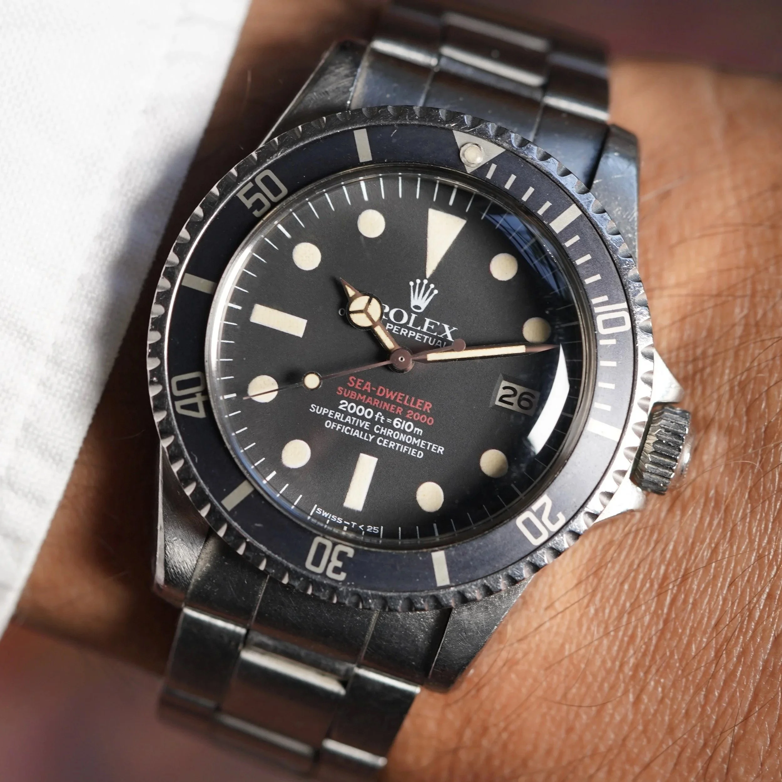 Rolex MK 4 Double Red Sea-Dweller Reference 1665 Full Set Unpolished