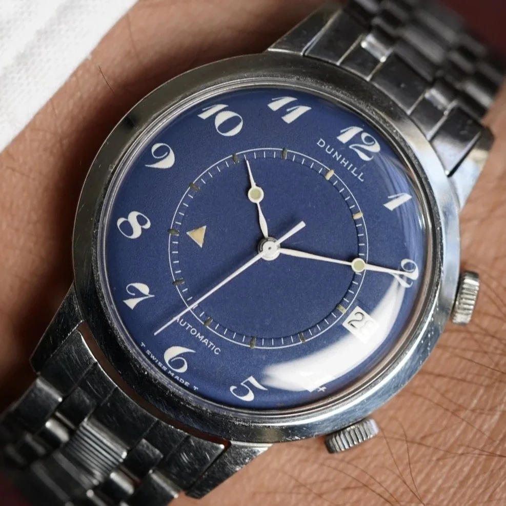 Dunhill Jaeger-LeCoultre Memovox Reference E855 On Gay Freres Bracelet Unpolished