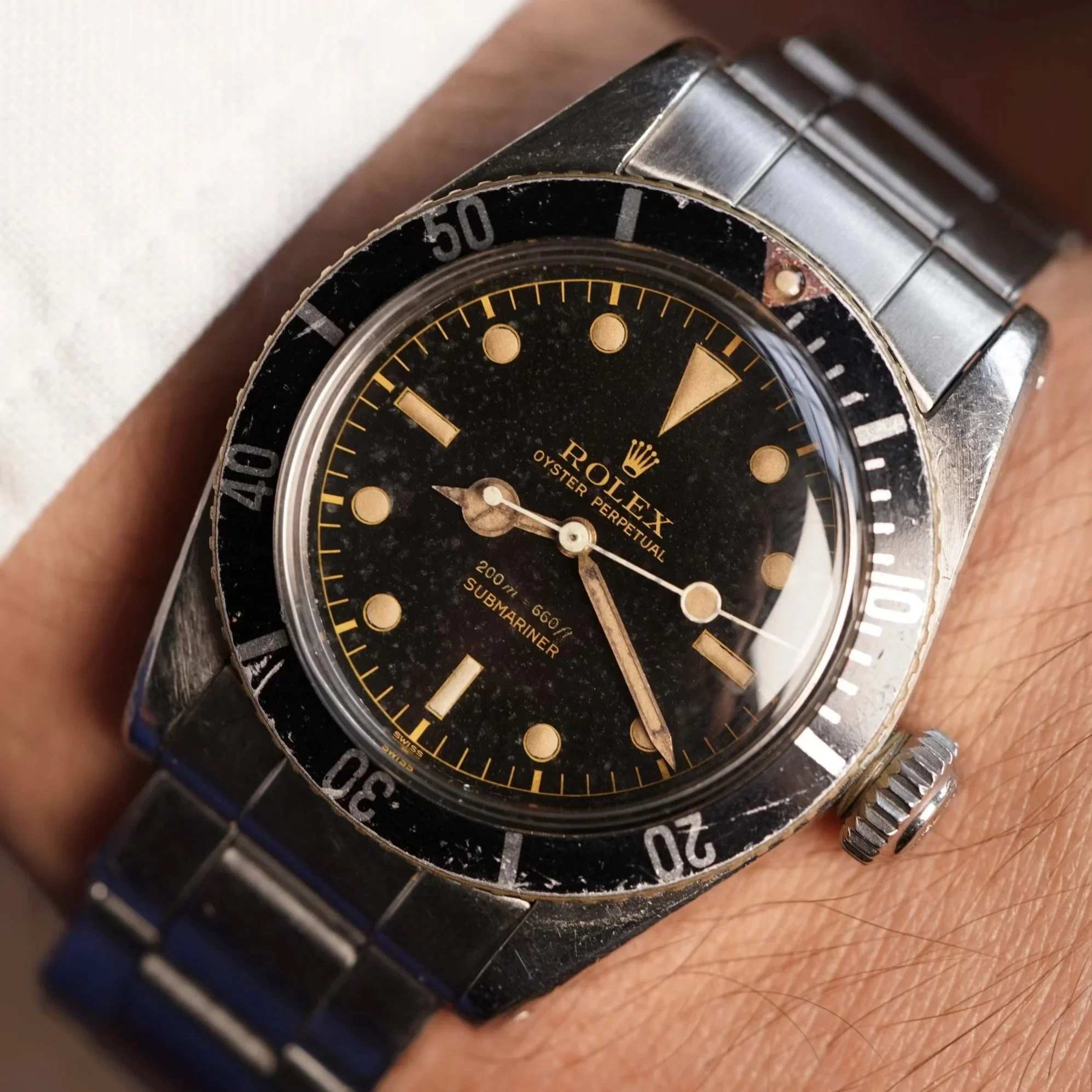 Rolex Big Crown Submariner Reference 5510 Unpolished