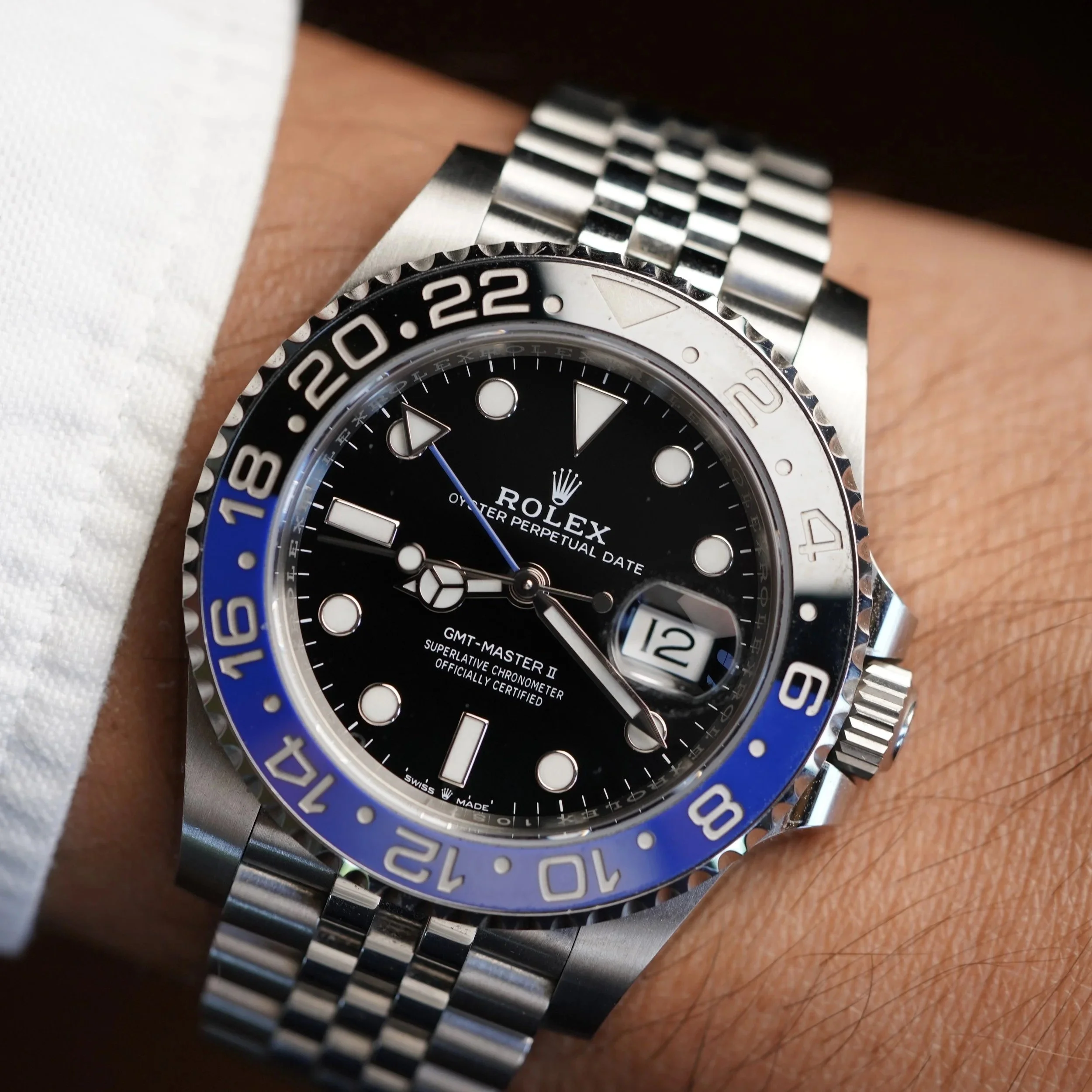 Rolex Batgirl GMT-Master II 126710BLRN Full Set Unpolished