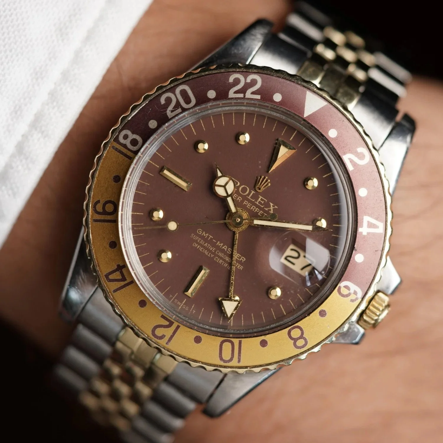 Rolex Root Beer GMT-Master Ref 1675 Unpolished