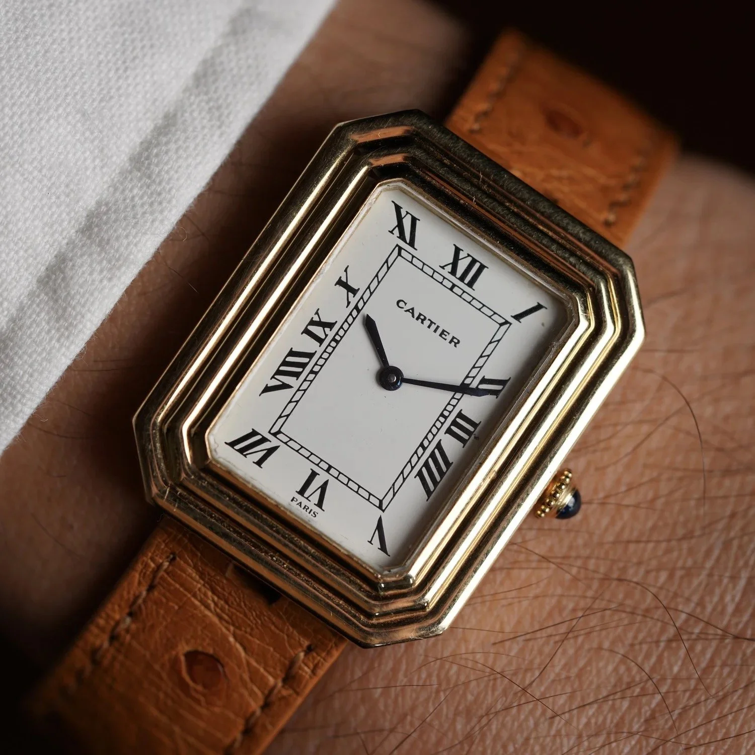 Cartier Paris Cristallor Reference 78096 in 18k Yellow Gold Unpolished
