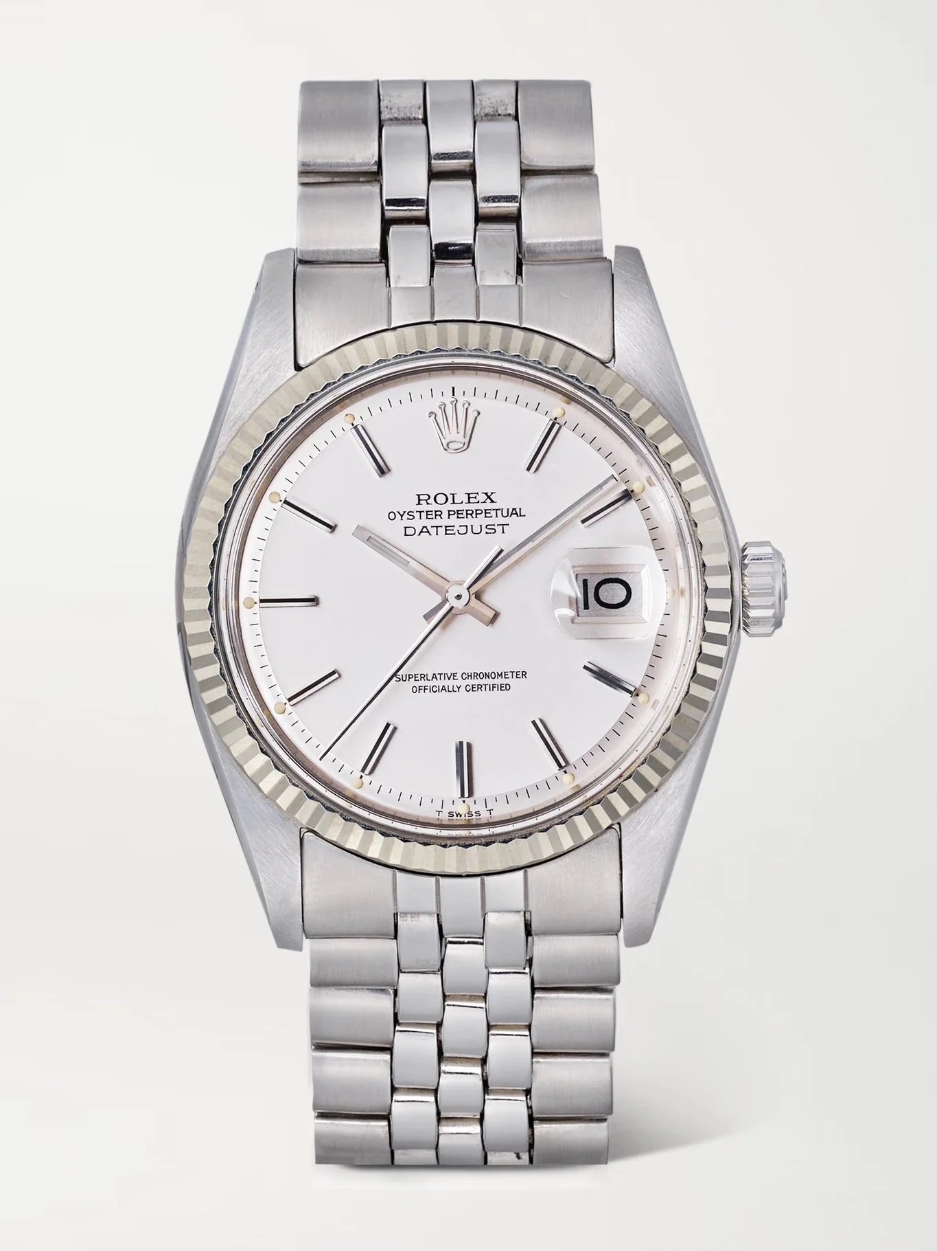 Rolex Silver Datejust Reference 1601 Full Set