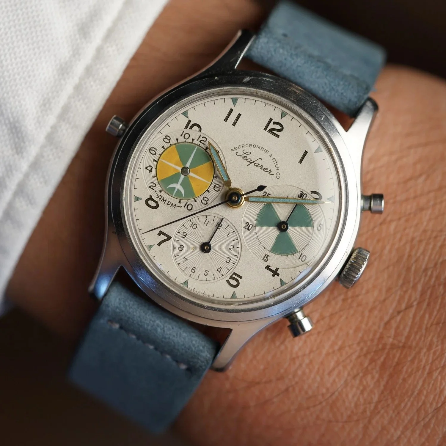 Abercrombie &amp; Fitch Seafarer Ref 2444 by Heuer Unpolished