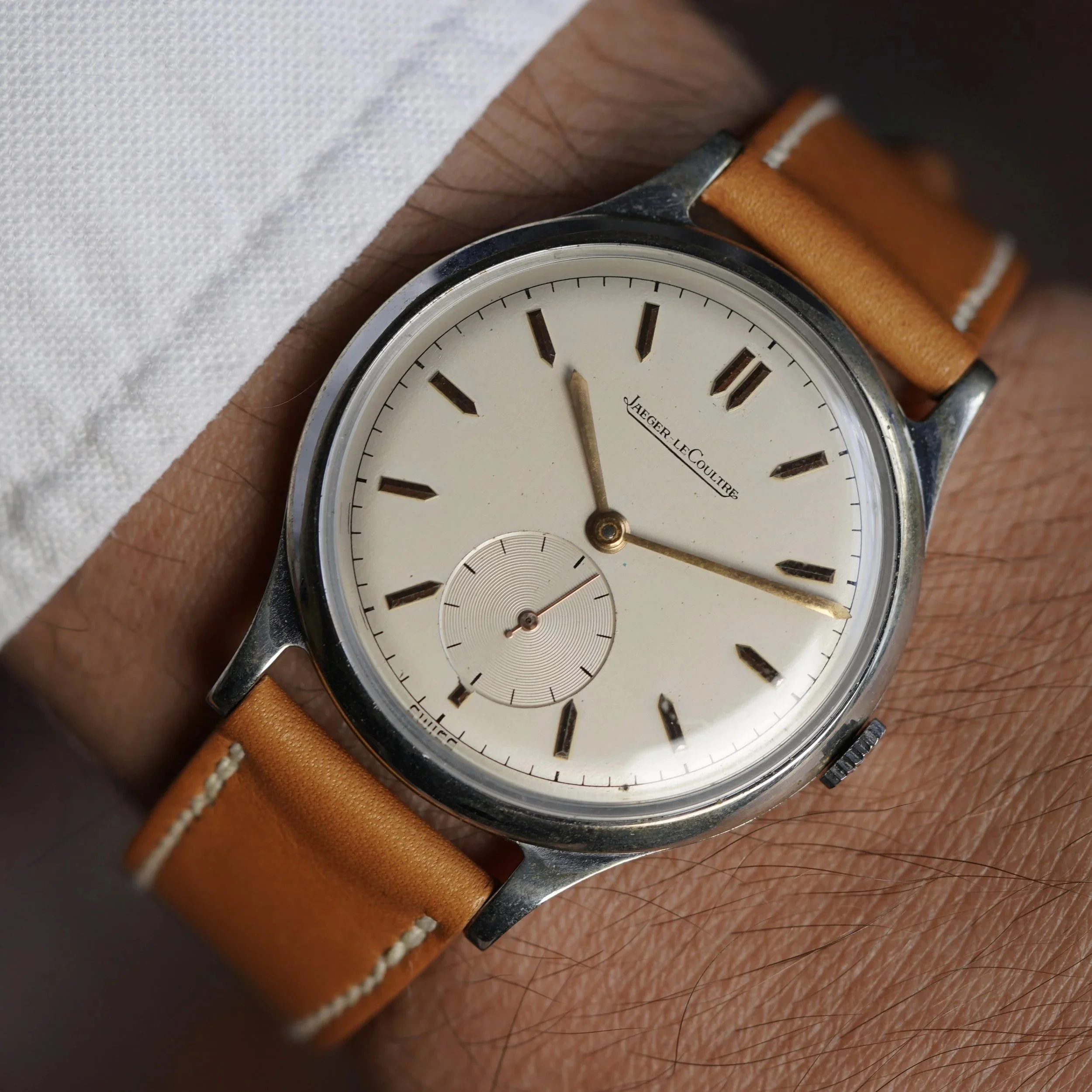 Jaeger-LeCoultre Reference 2982B Jumbo 37mm Time-Only Model Unpolished w/ Extract