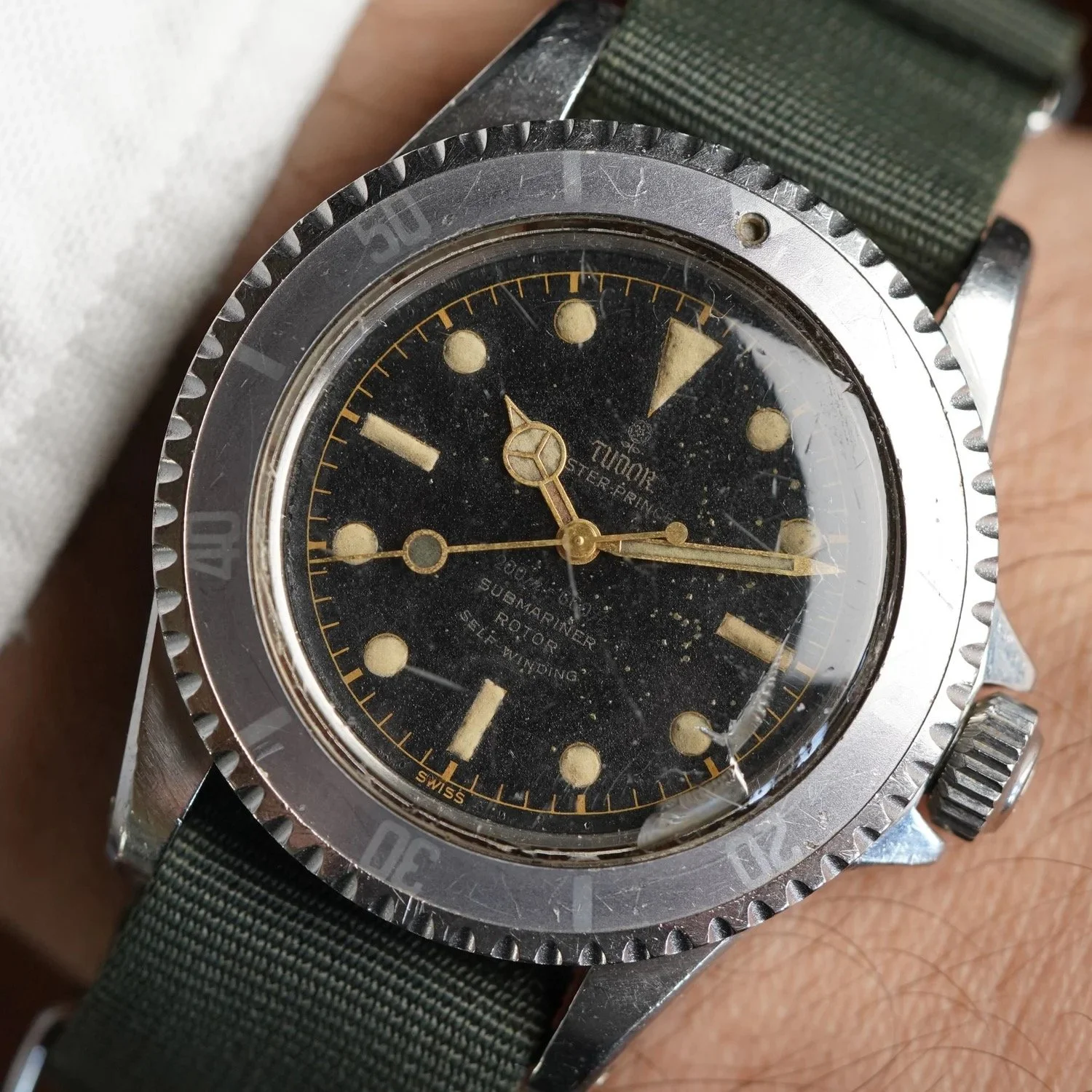 TUDOR U.S. Navy PCG Underline Submariner Reference 7928 Unpolished