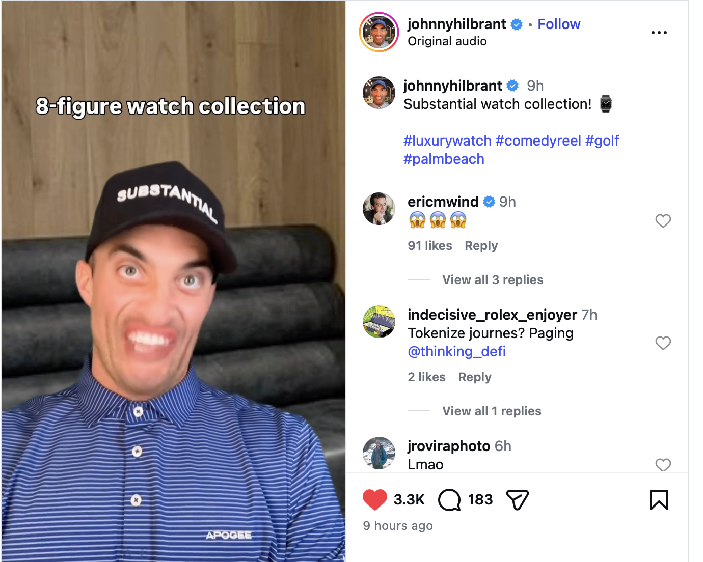 Johnny Hilbrant Wears A Vintage Rolex Daytona From Wind Vintage 