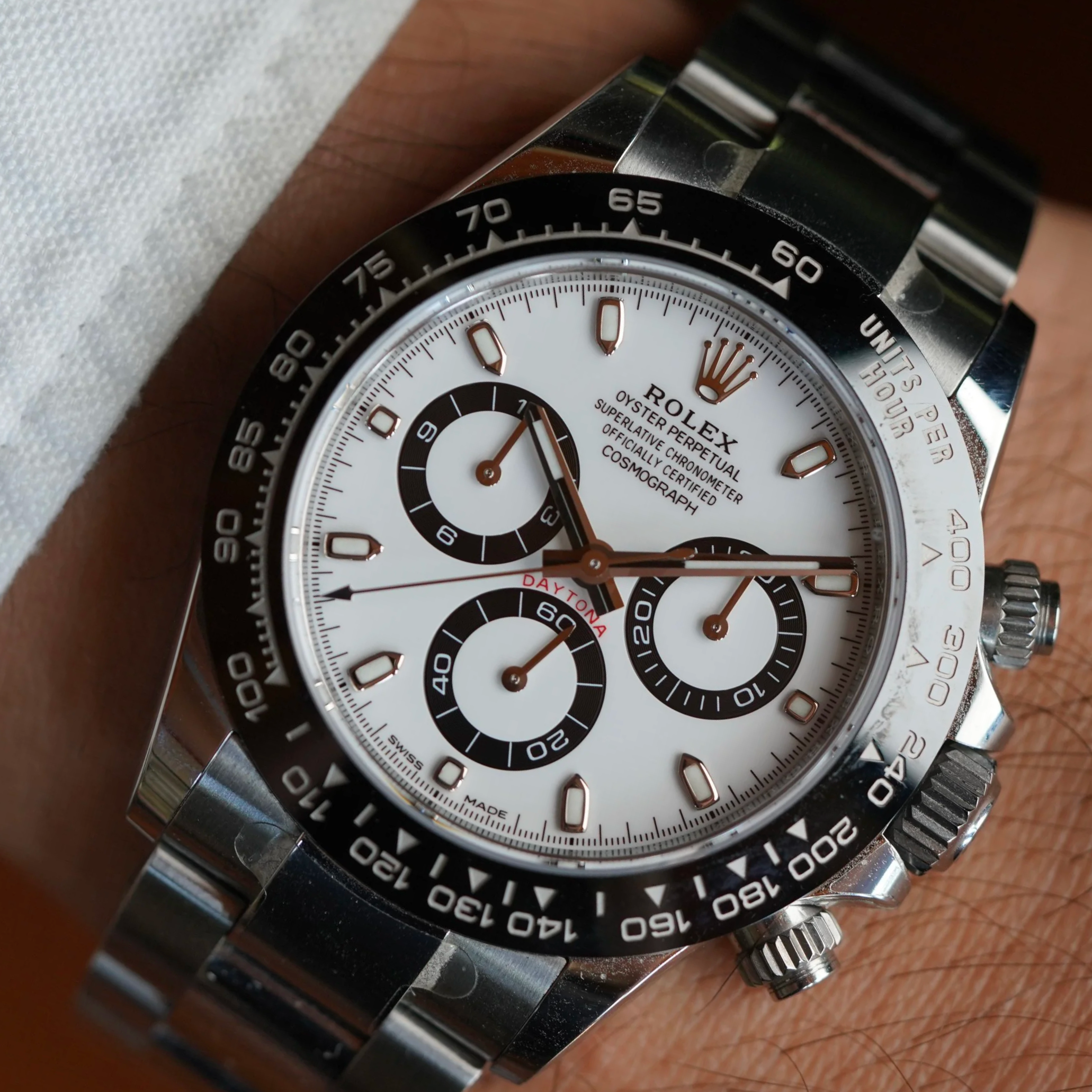 Rolex Daytona Ref. 116500LN White Dial Full Set Unpolished