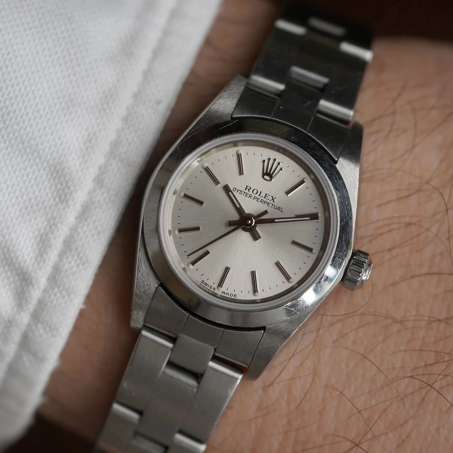 Rolex Ladies Oyster Perpetual Reference 76080 Unpolished