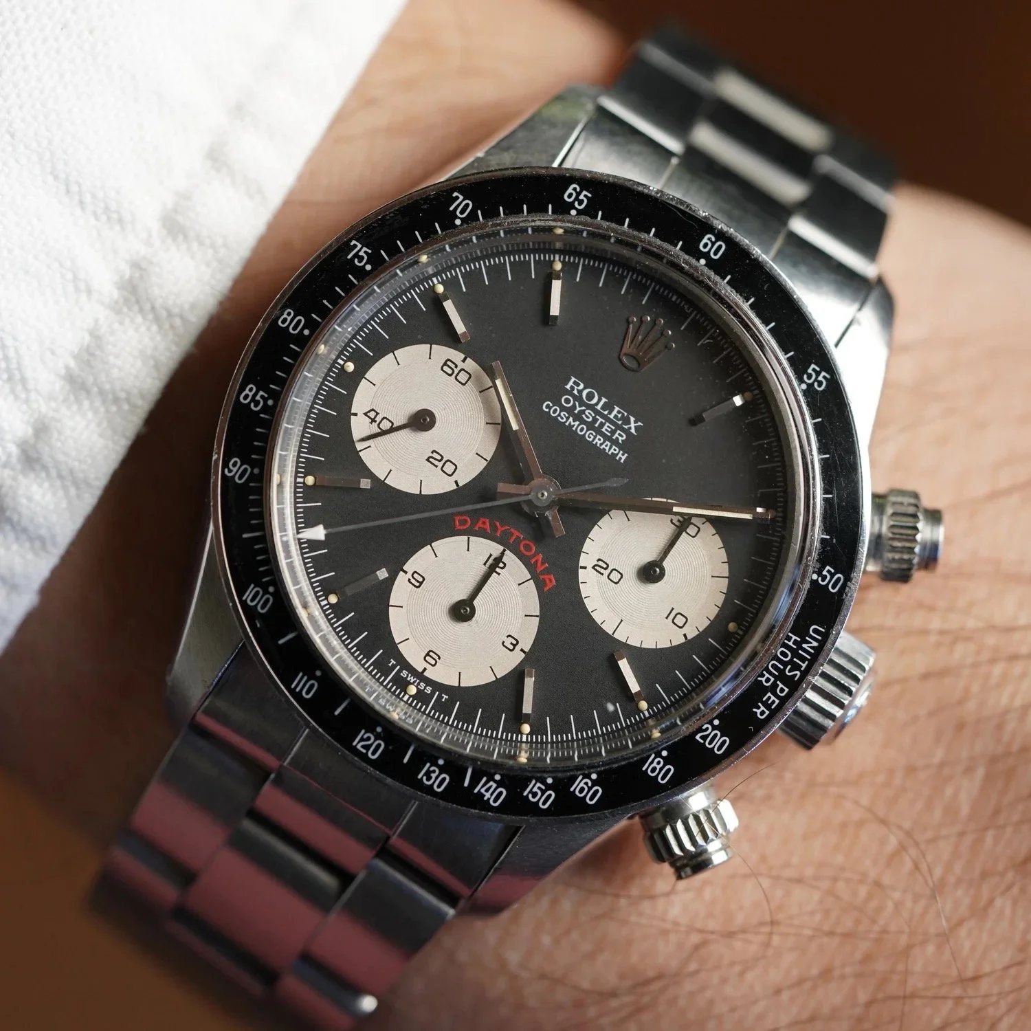 Rolex Big Red Daytona reference 6263 Black Dial Unpolished w/ Box
