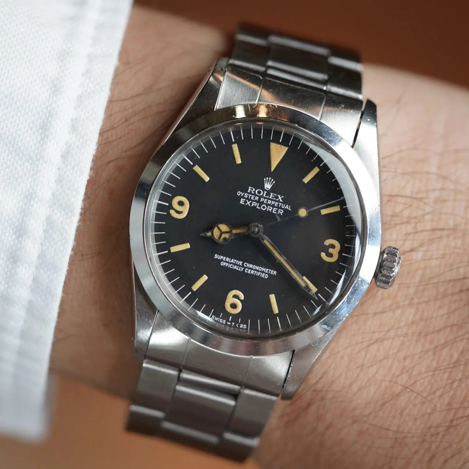 Rolex Explorer I Reference 1016 on Folded Oyster Bracelet