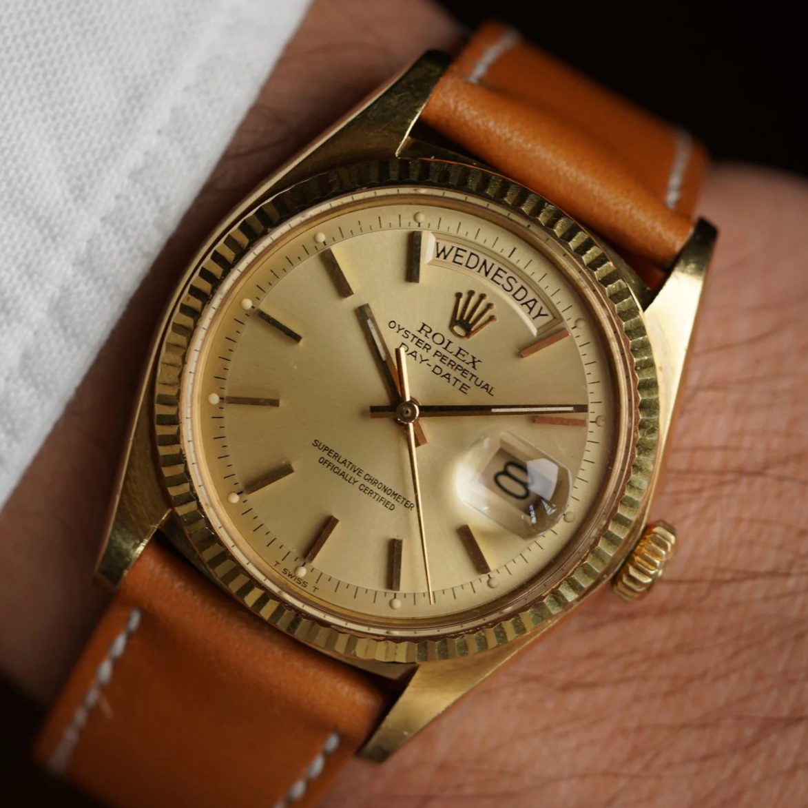 Rolex Day-Date Reference 1803 in 18k YG Unpolished