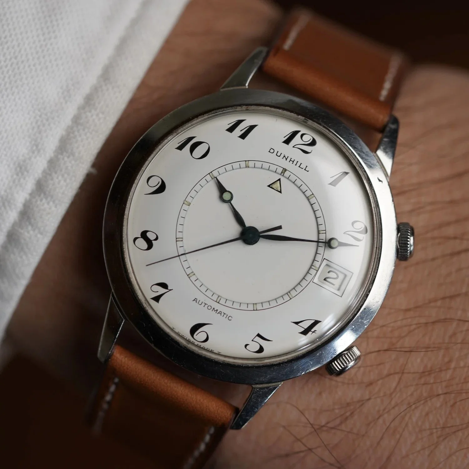 Dunhill Jaeger-LeCoultre Memovox Reference E 855 W/ Papers