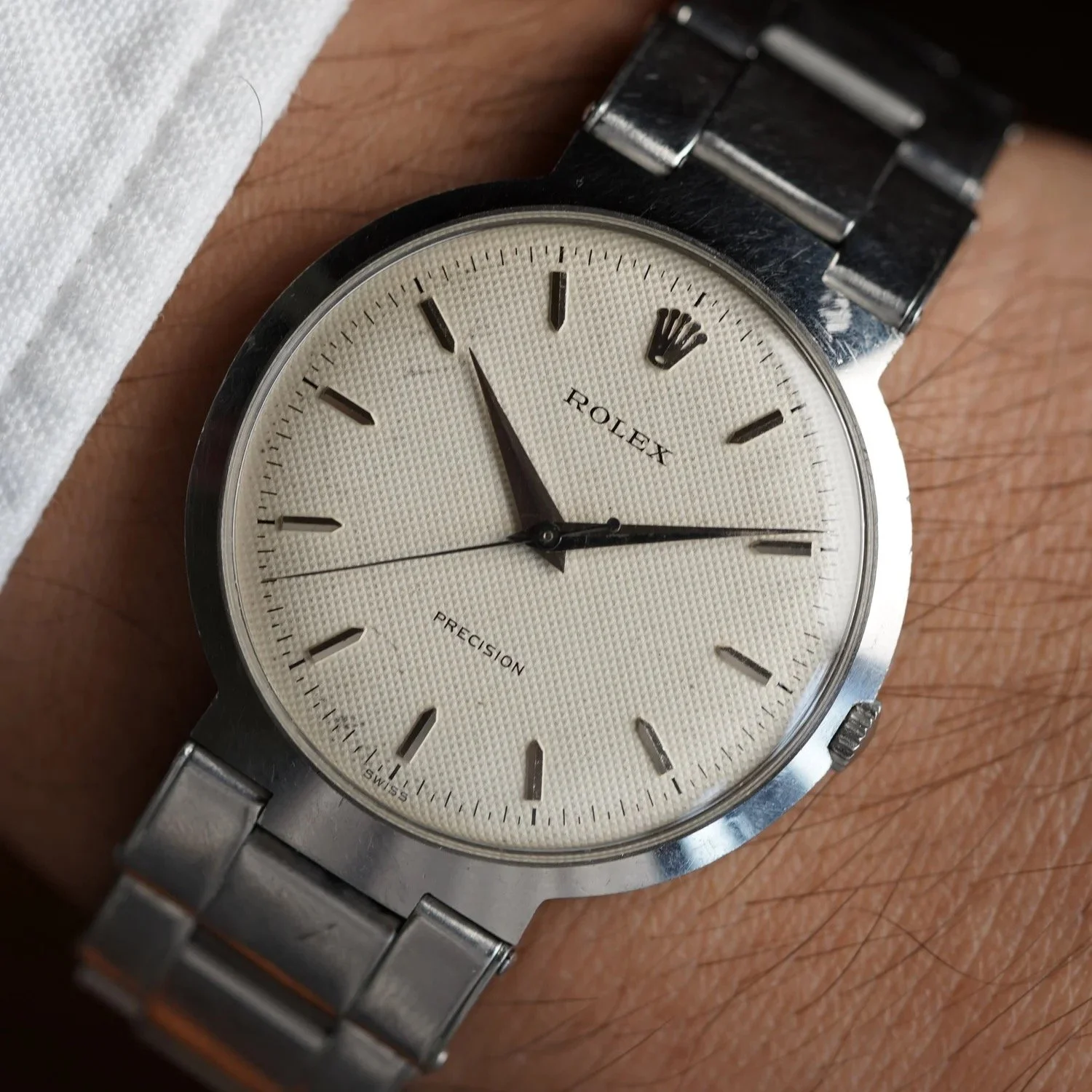 Rolex Precision “UFO” Reference 9083 w/ Waffle Dial Unpolished