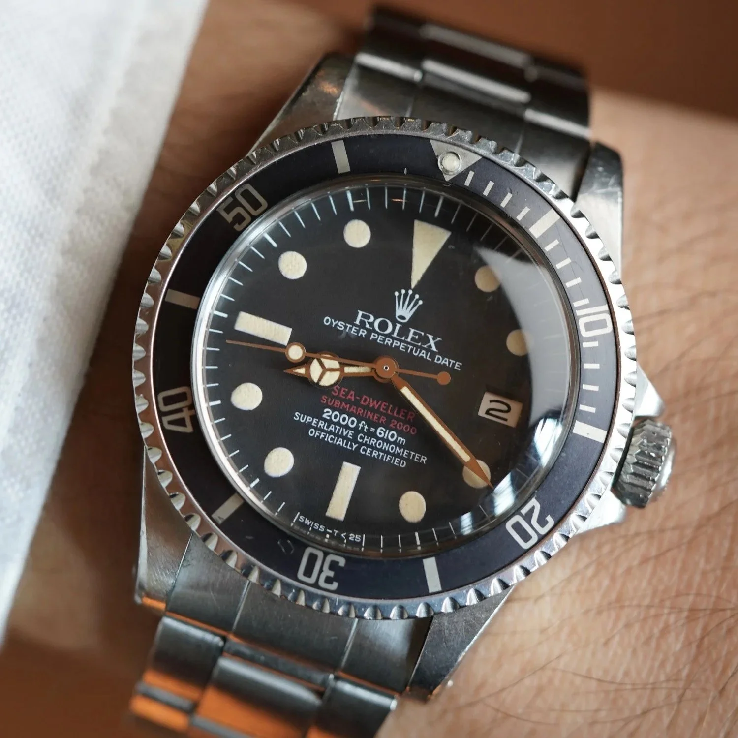 Rolex MK 4 Double Red Sea-Dweller Reference 1665 Full Set Unpolished