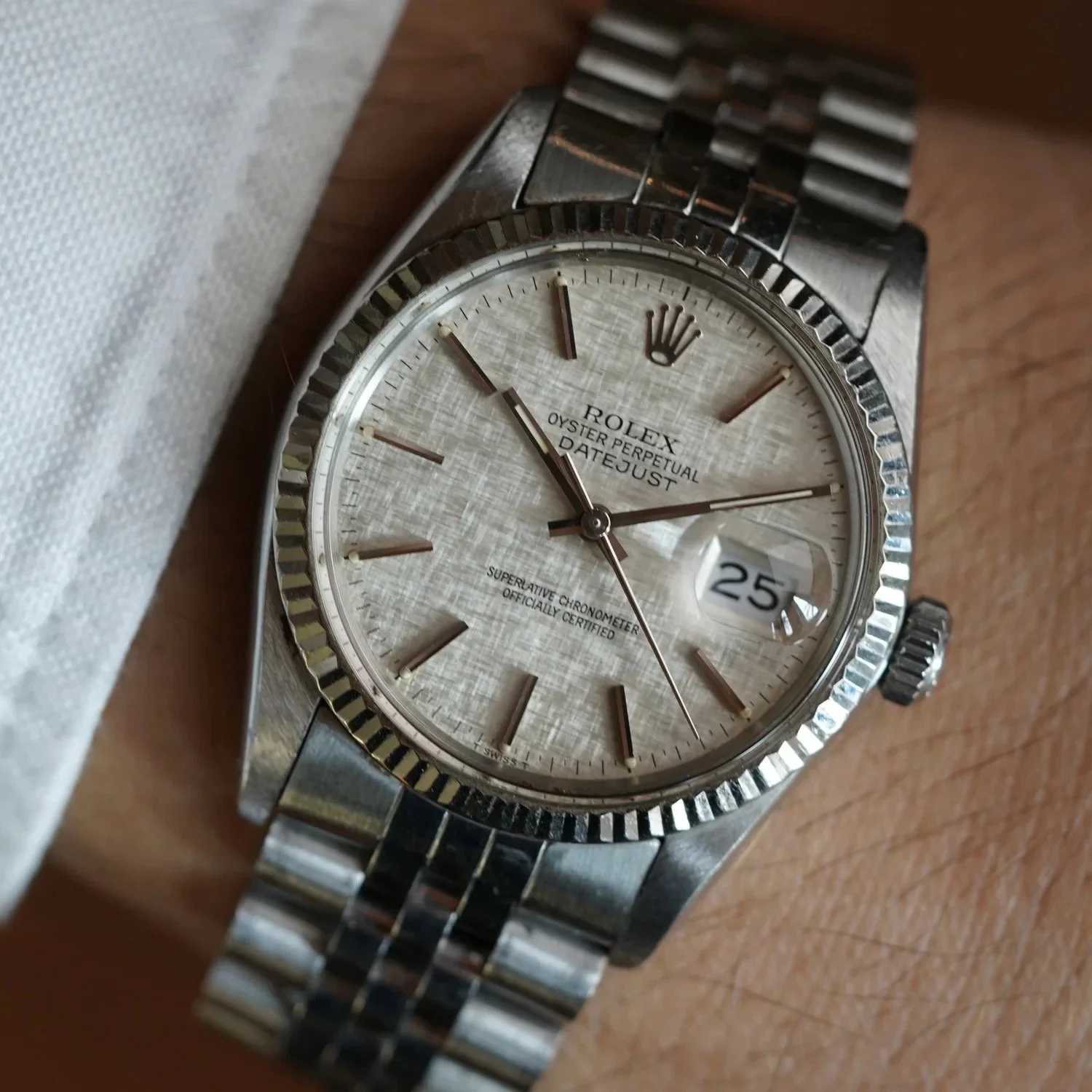 Rolex Datejust Ref. 16014 Linen Dial