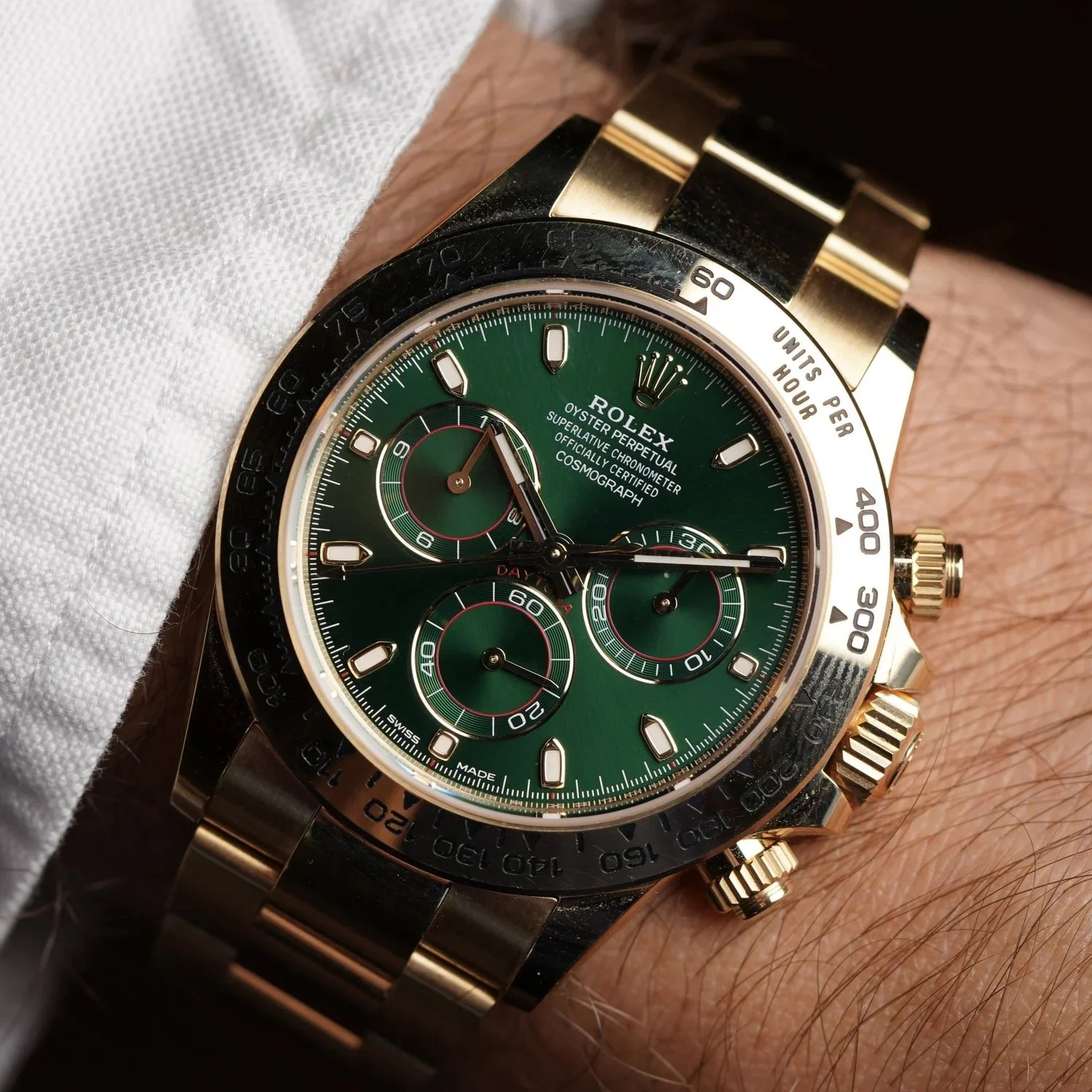 Rolex John Mayer Daytona Reference 116508  in 18K YG Unpolished Full Set