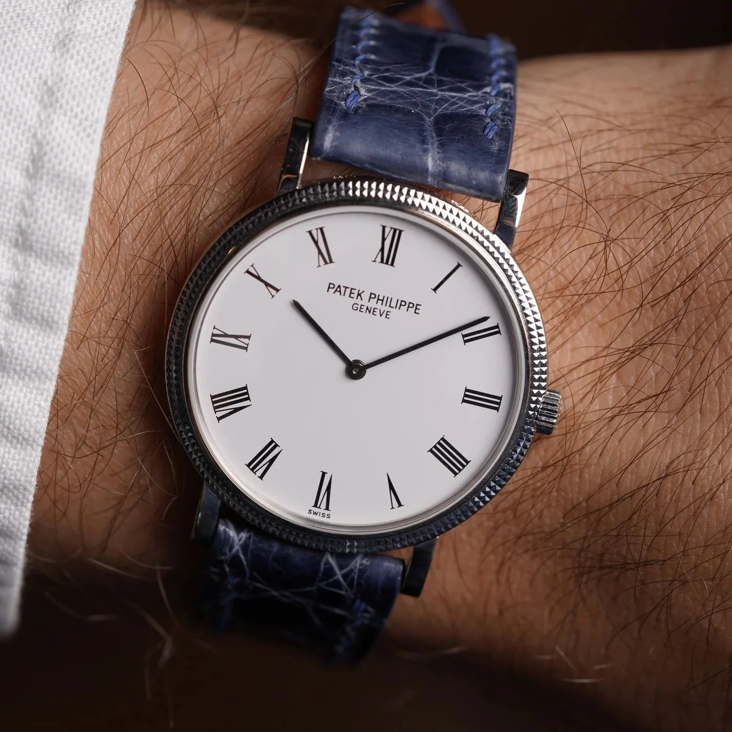 Patek Philippe Calatrava Reference 5120G-001 in White Gold Unpolished