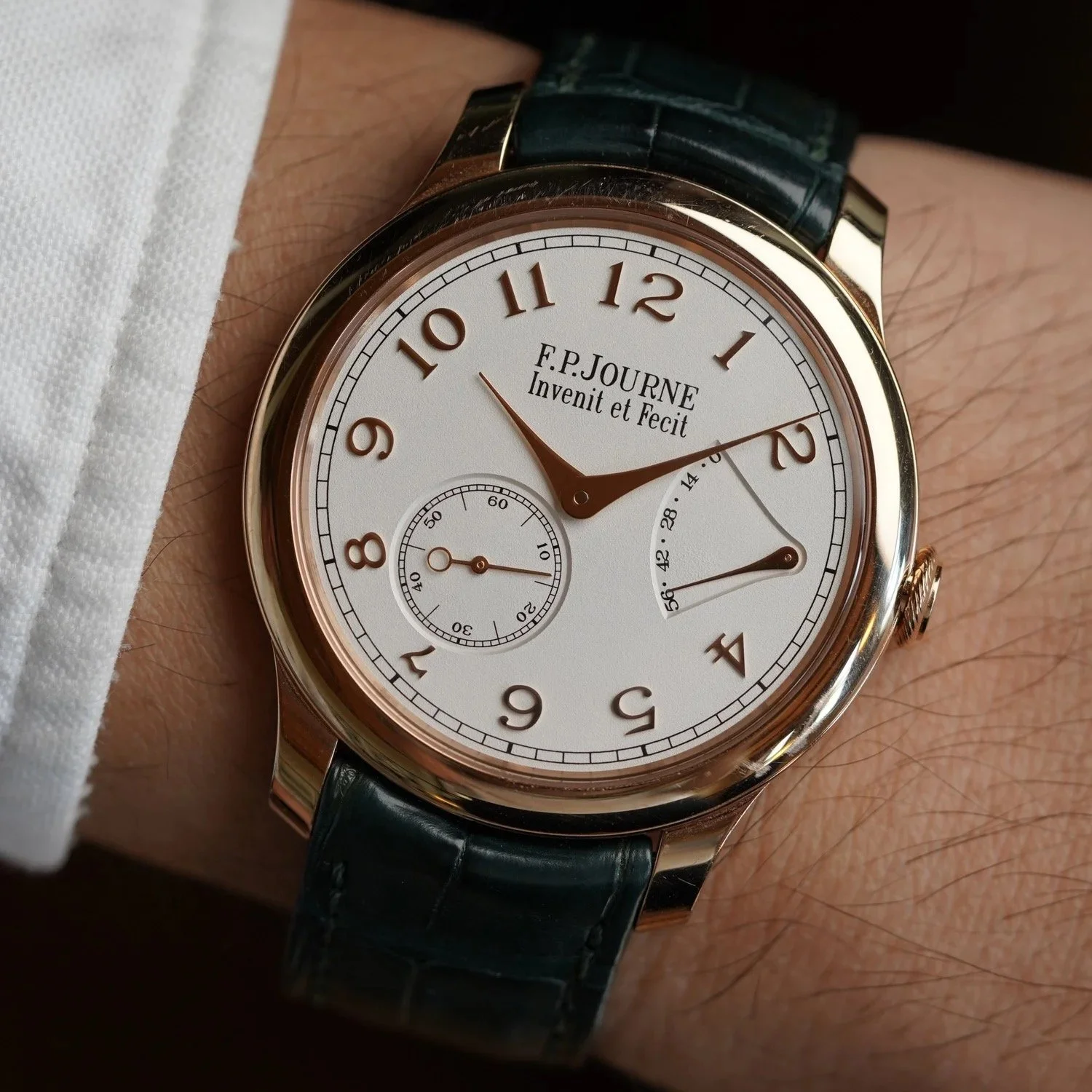 F.P.Journe Classique Chronometre Souverain 40mm White Dial in 18K RG Unpolished Full Set