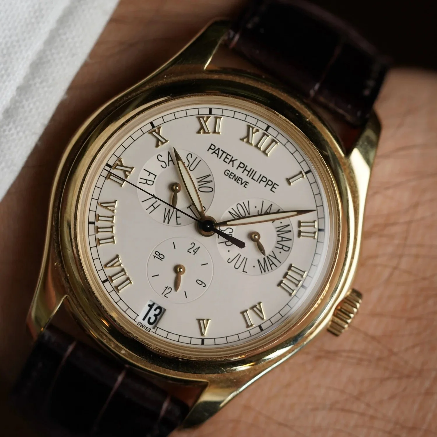 Patek Philippe Reference 5035J-001 in 18k YG Full Set Unpolished
