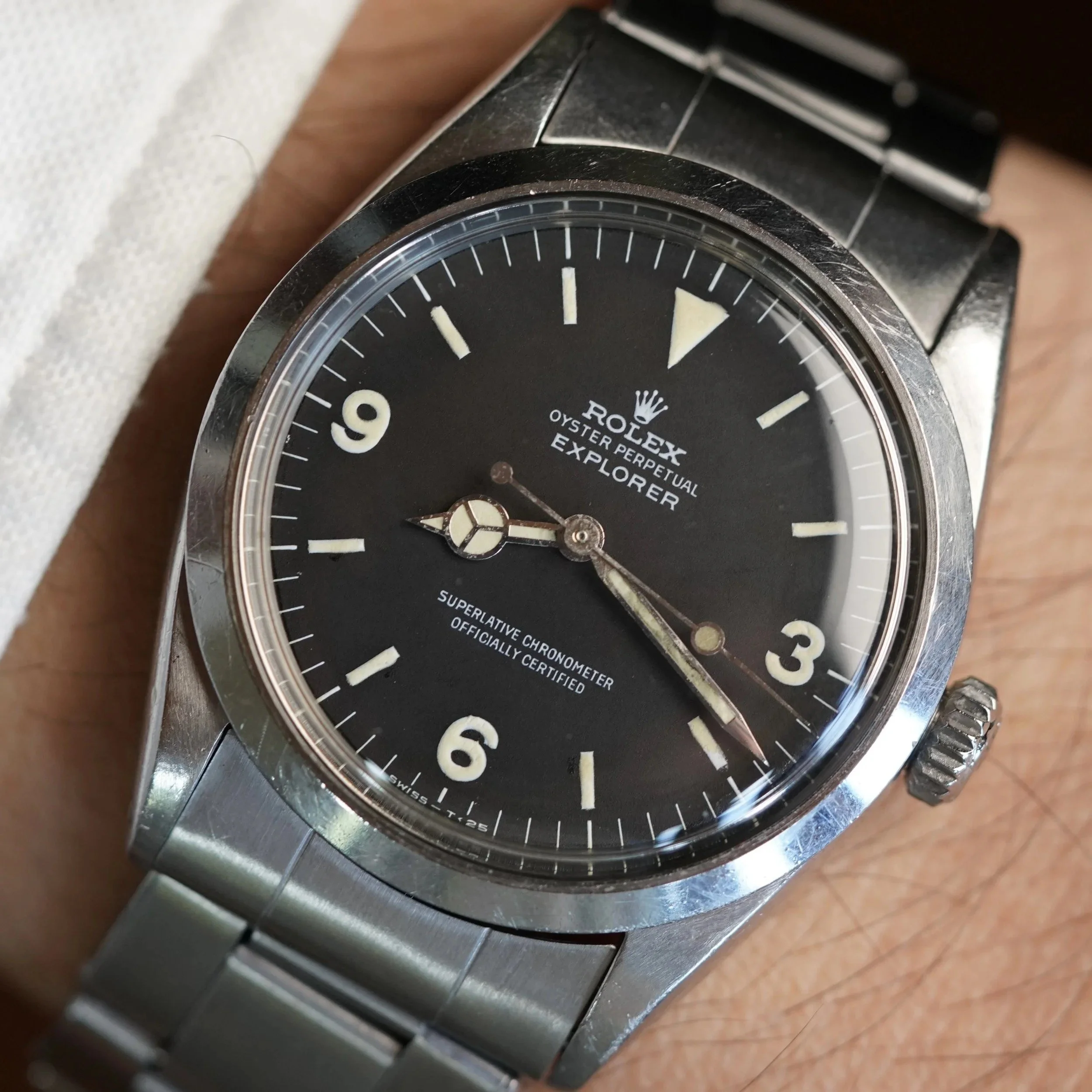 Rolex Frog Foot Mk 1 Dial Explorer I Reference 1016 Unpolished