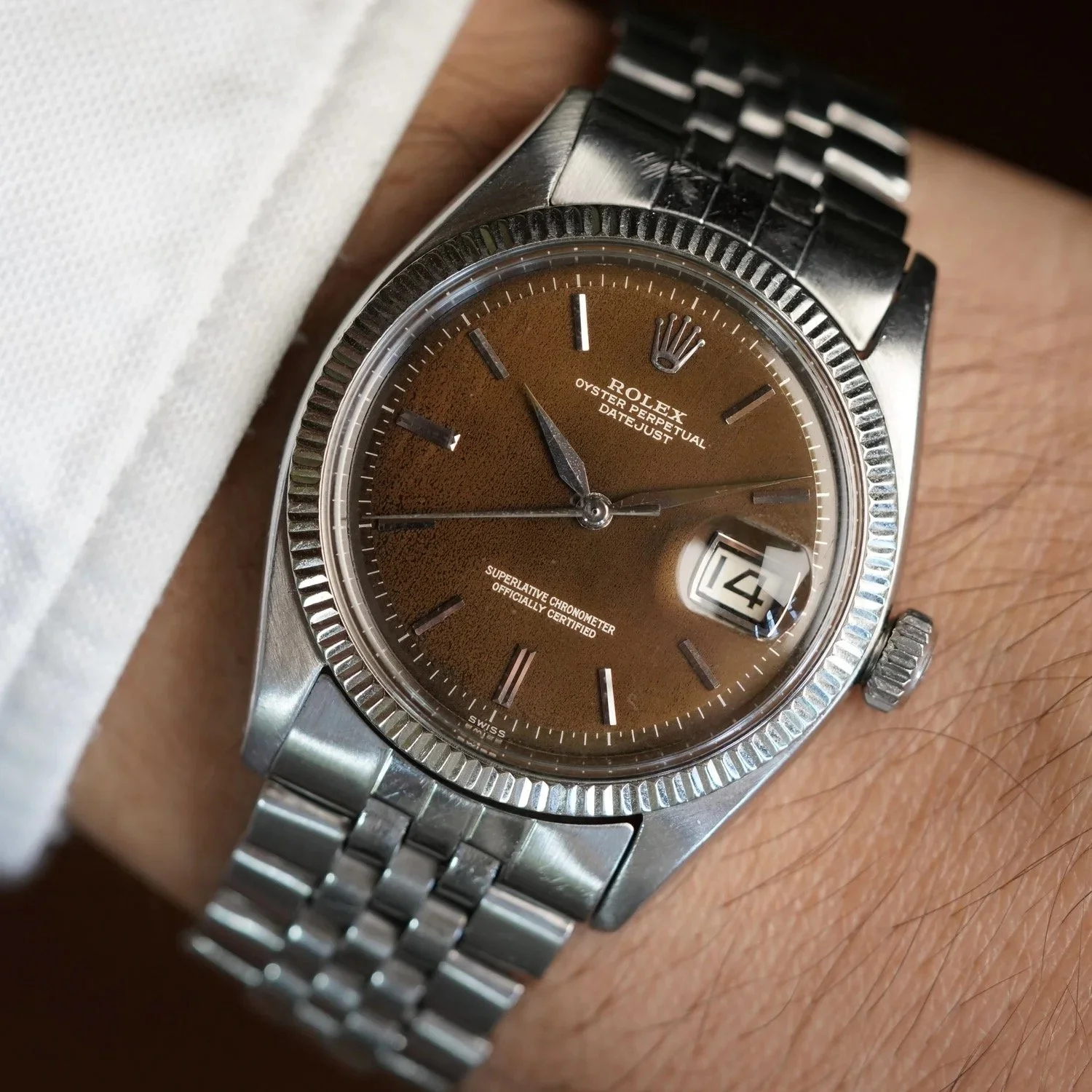 Rolex Tropical Non-Luminous Datejust 1601