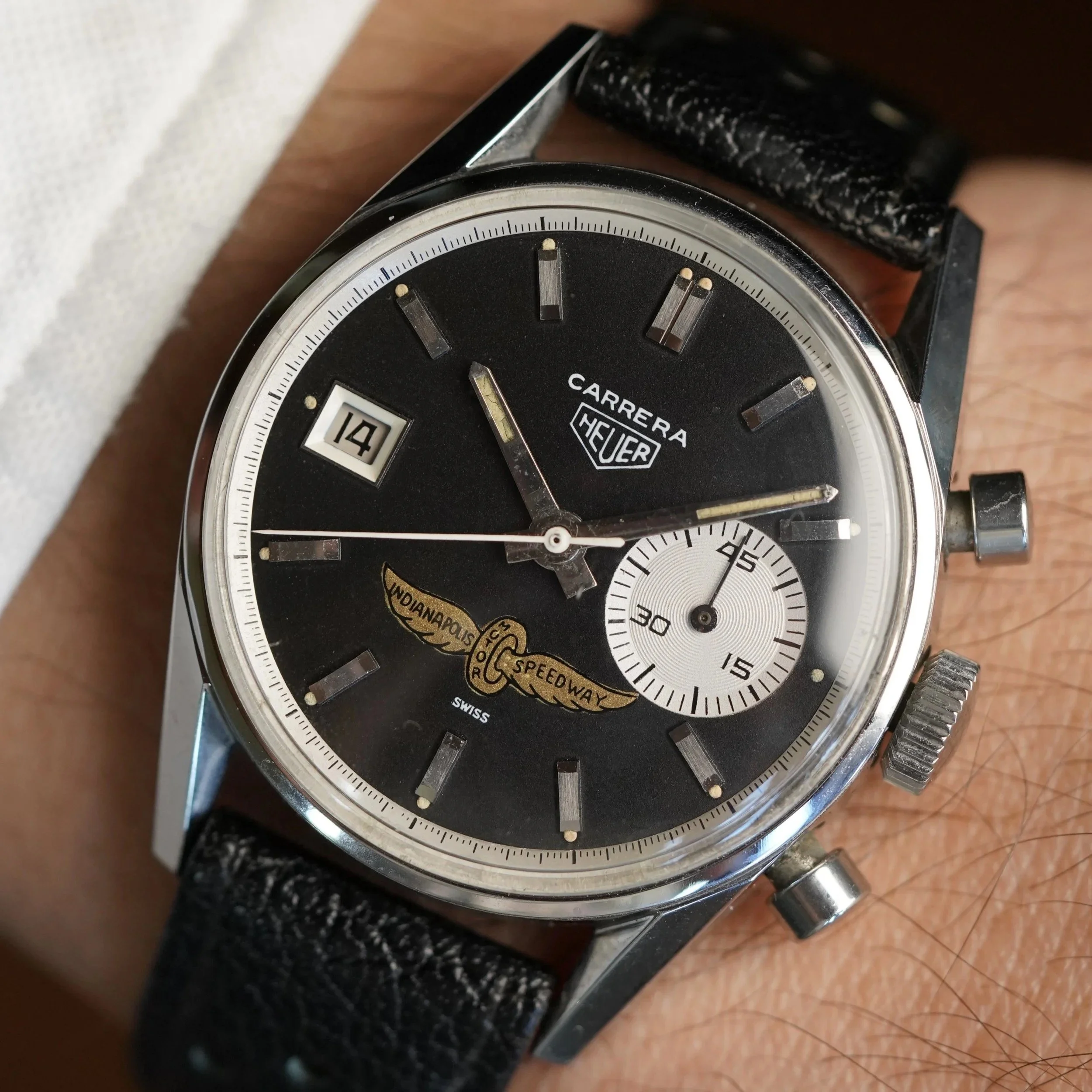 Heuer Dato Carrera Reference 3147N Indianapolis Motor Speedway Indy 500