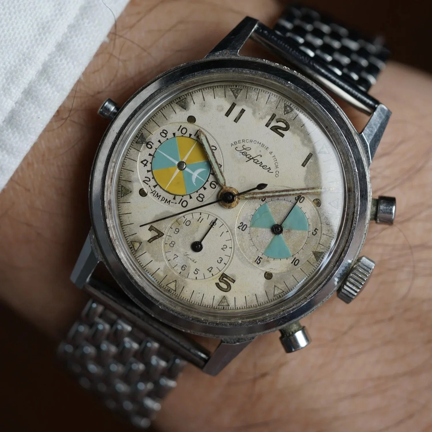 Abercrombie &amp; Fitch Seafarer 2443 By Heuer Unpolished