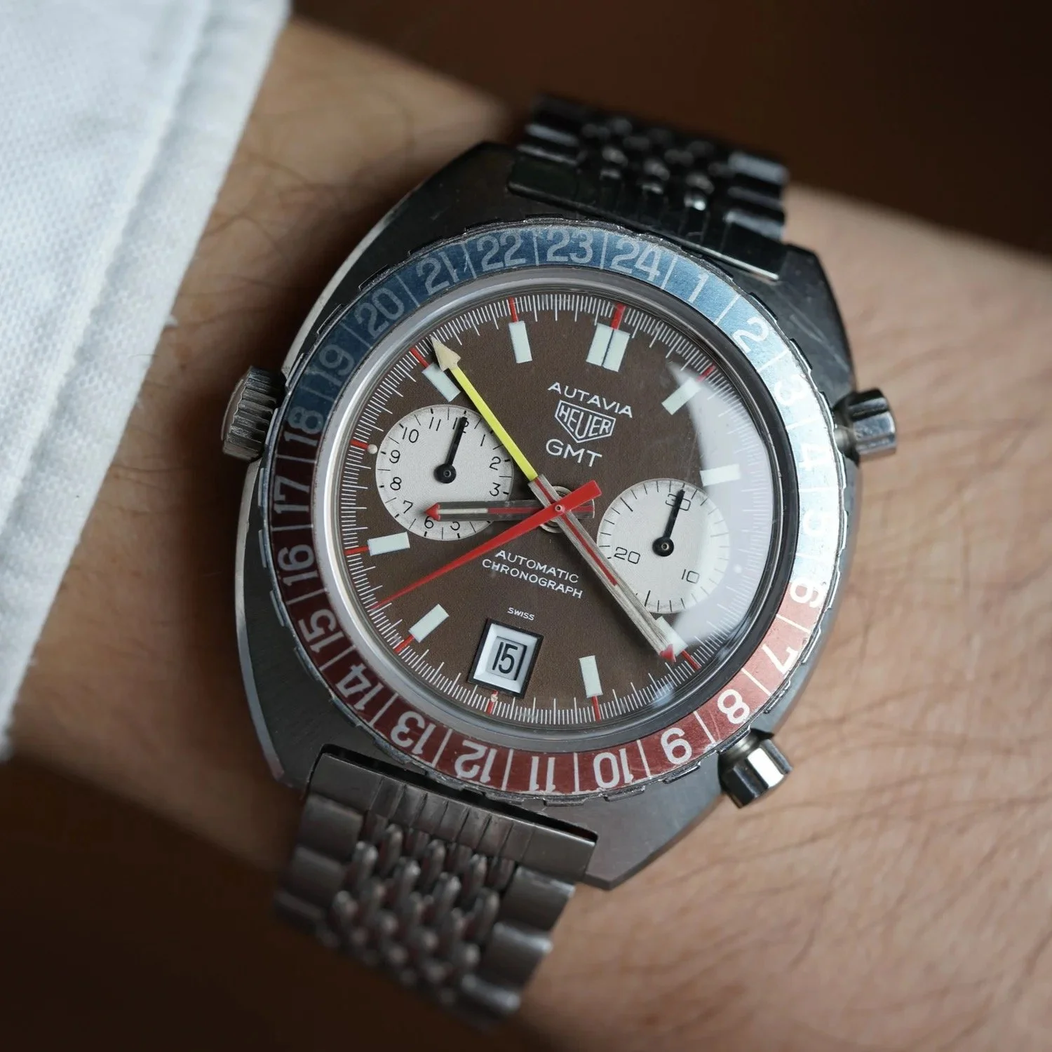 Heuer Autavia Tropical Reference 1163 Unpolished