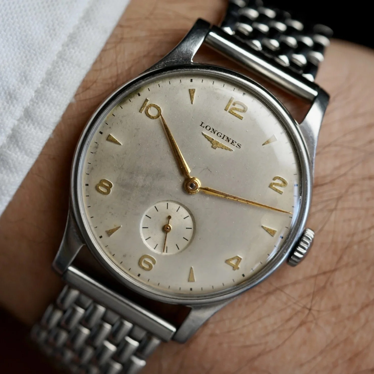 Longines 1952 Winter Army Championships Reference 5356 Unpolished w/ Extract &amp; Box