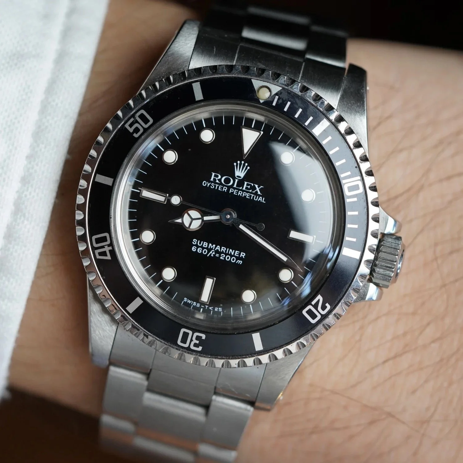 Rolex Submariner Ref 5513 White Metal Surrounds