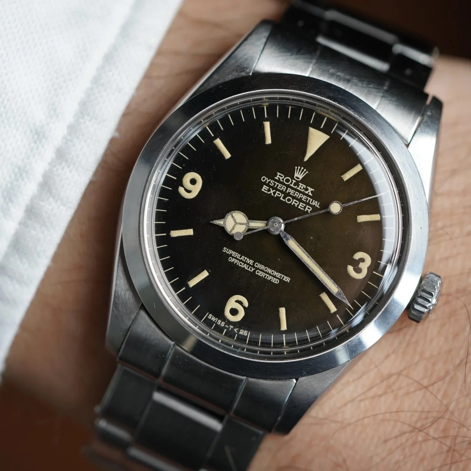 Rolex Tropical Gilt Explorer I Ref 1016