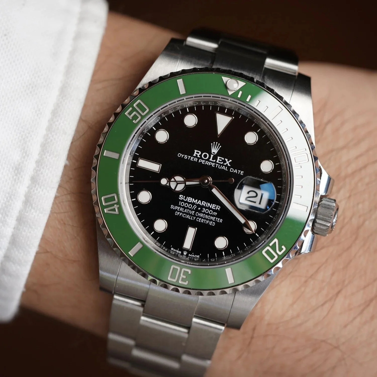 Rolex Submariner Starbucks 126610LV Unworn 2023 Unpolished Full Set 2023 Brand New