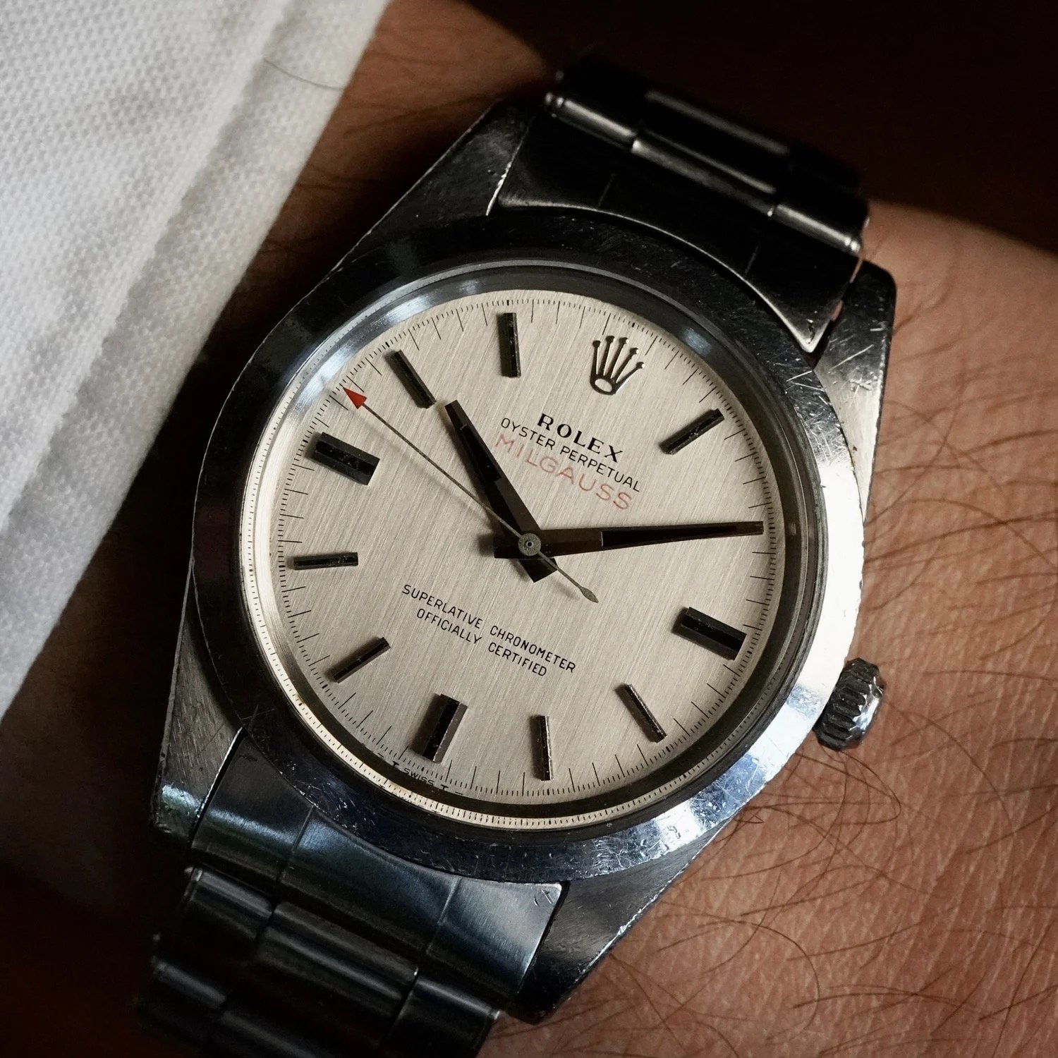 Rolex CERN Dial Milgauss Reference 1019 Full Set Unpolished 