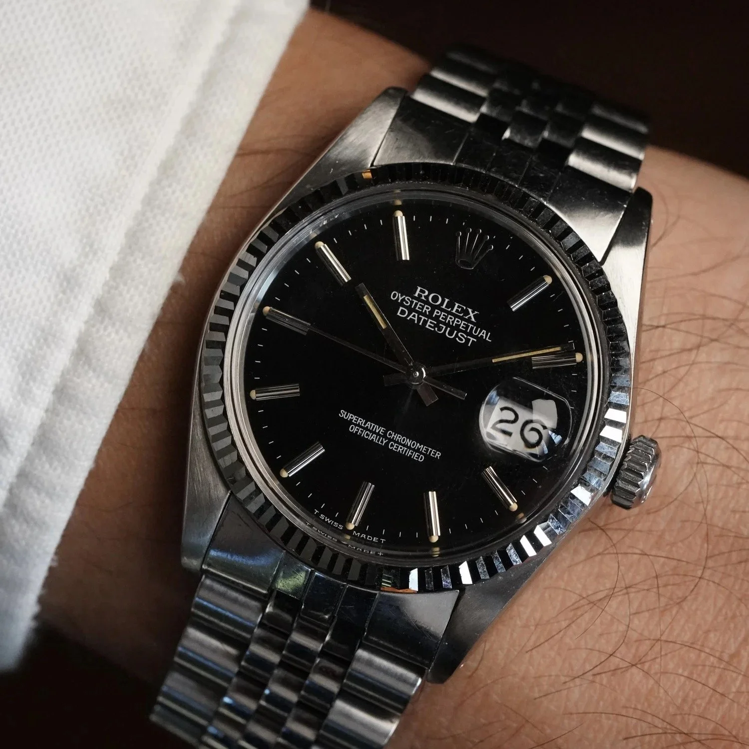 Rolex Datejust Ref. 16014 Black Dial 