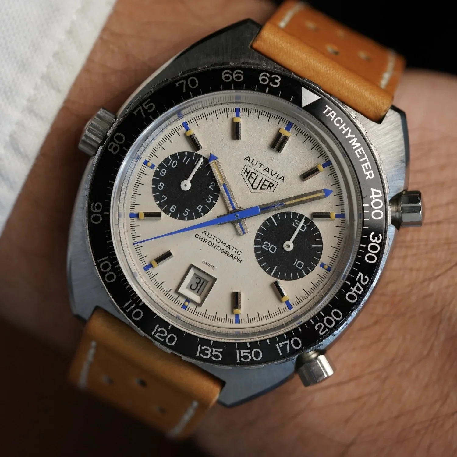 Heuer Autavia Mk 6 Siffert Reference 1163T