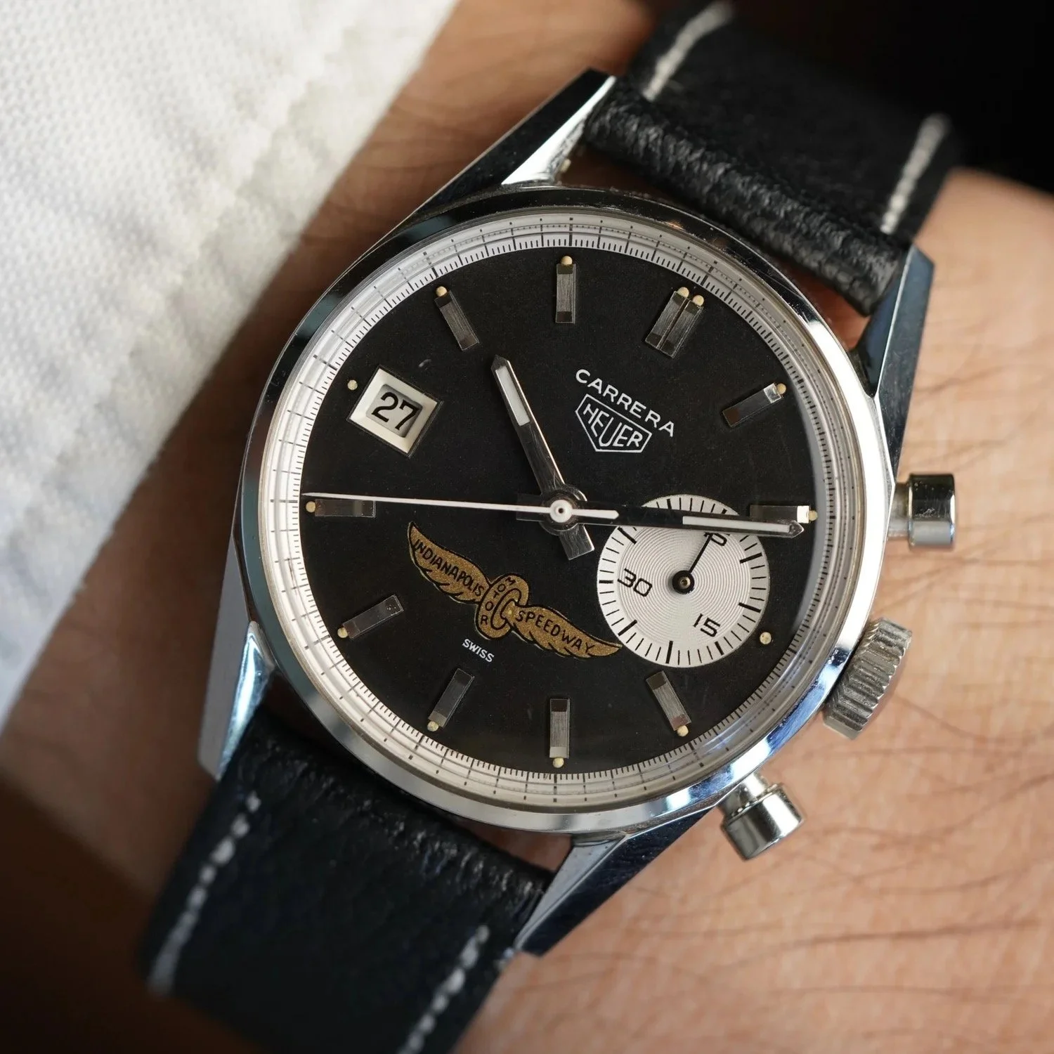 Heuer Dato Carrera Reference 3147N Indianapolis Motor Speedway Indy 500