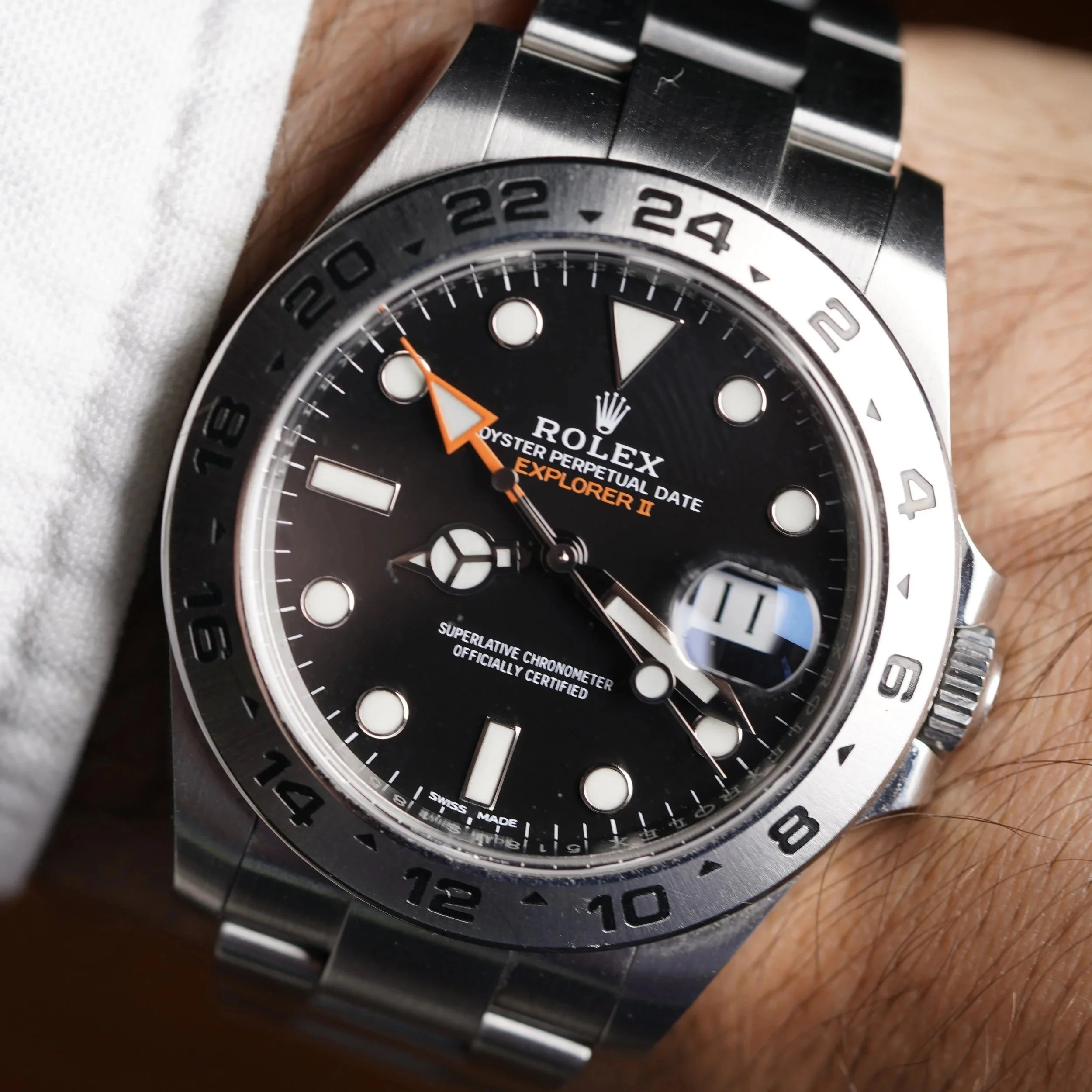 Rolex Explorer II Ref. 216570 w/ Black Dial Full Set