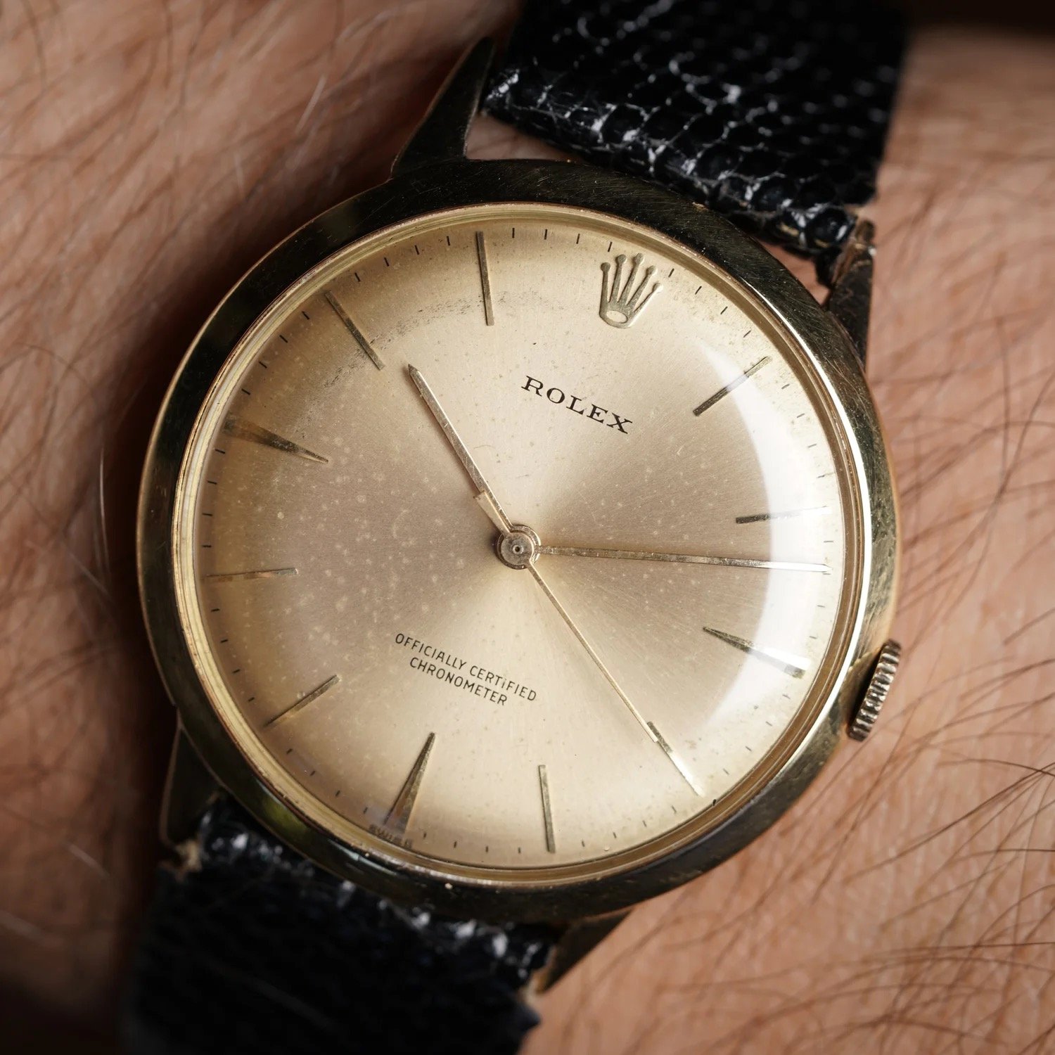 NBA All-Star Rolex Precision Reference 8940 in 18K YG Received by Dolph Schayes
