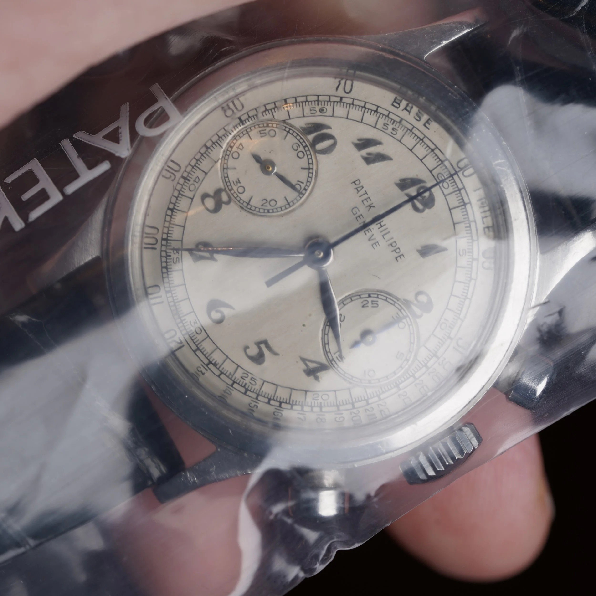 Patek Philippe Breguet Numerals Tasti Tondi Ref 1463 in Steel w/ Extract &amp; Service Papers Sealed