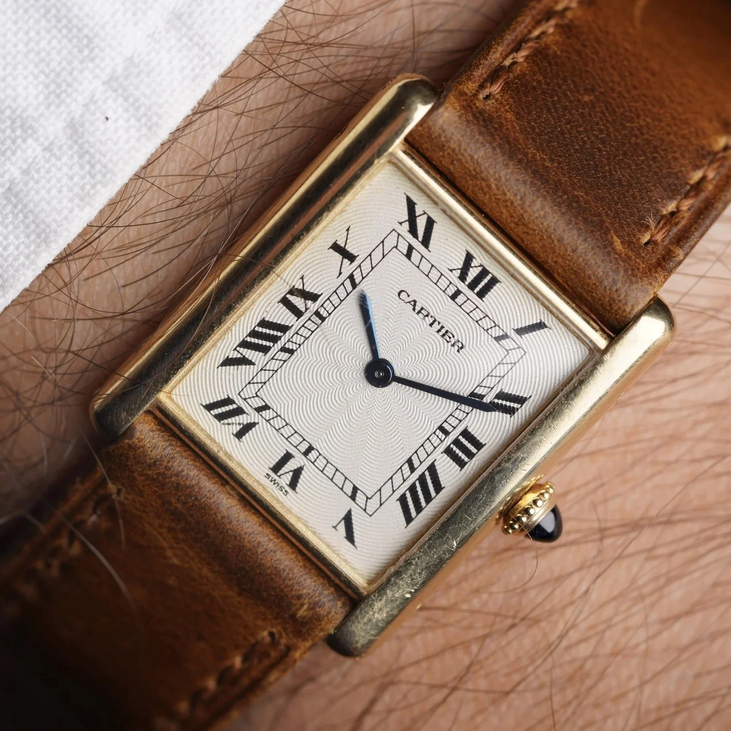 Cartier Tank Louis Cartier Ref. 1600 18k Yellow Gold Unpolished