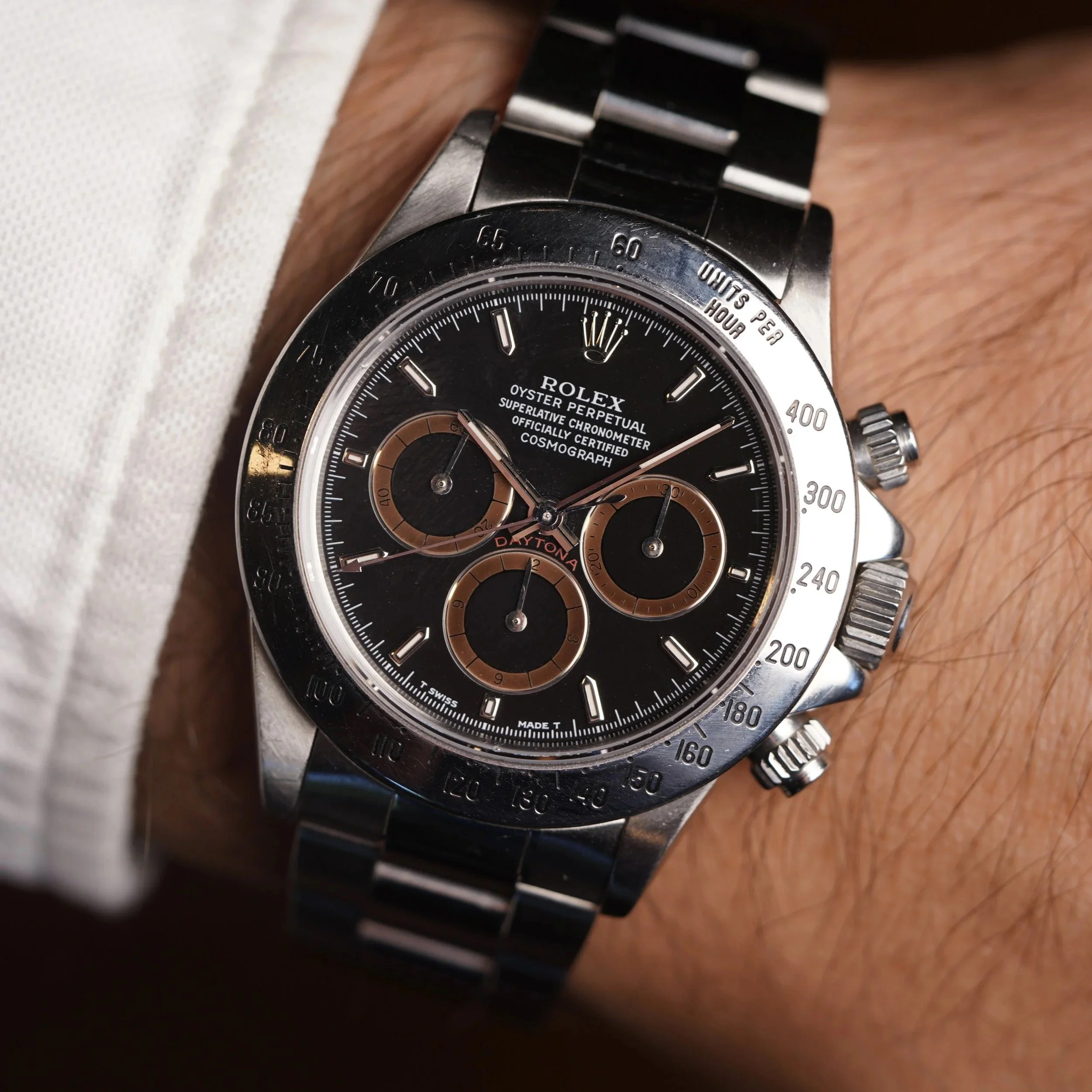 Rolex Patrizzi Dial Zenith Daytona Ref. 16520 w/ Box &amp; Papers