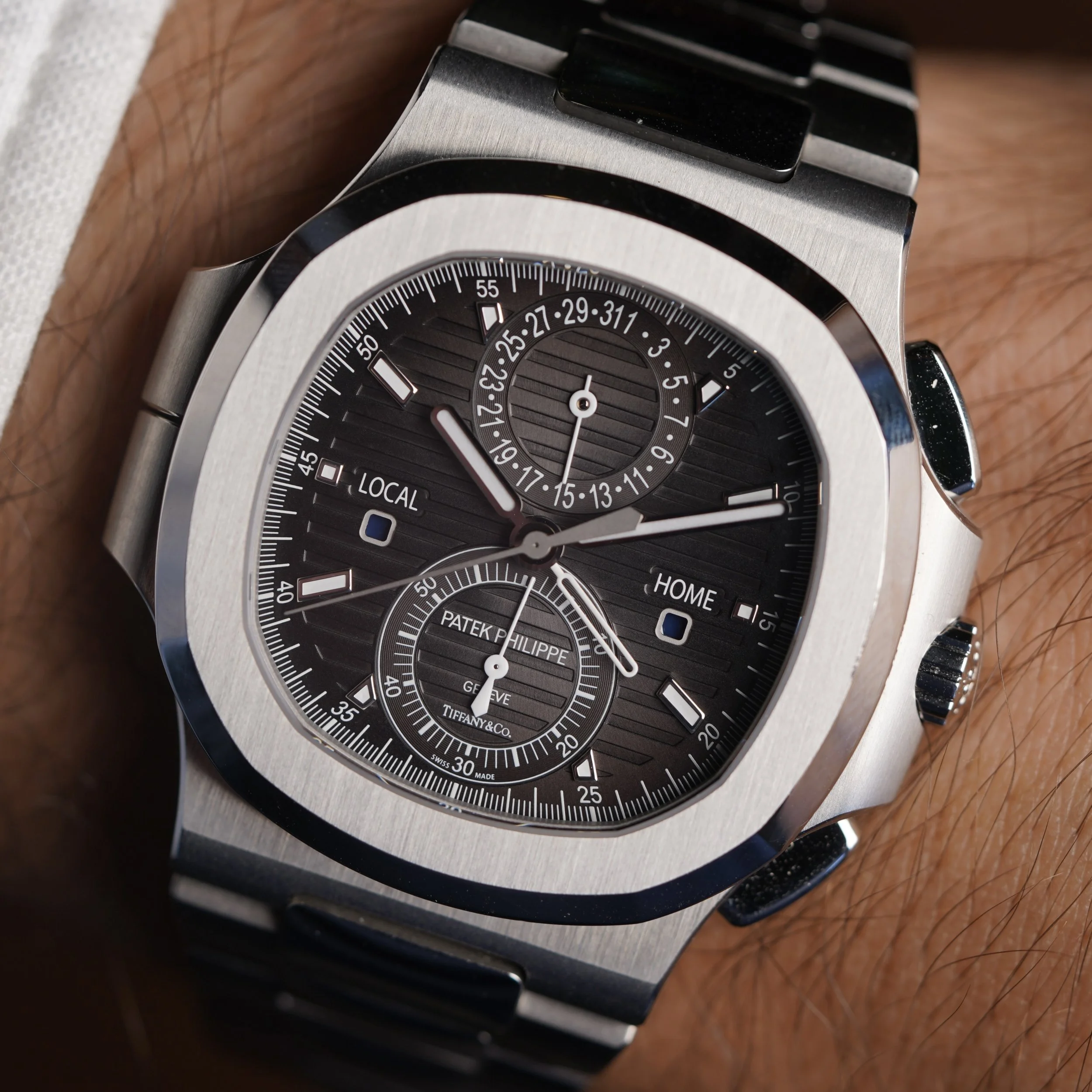 Patek Philippe Tiffany &amp; Co. Nautilus Reference 5990/1A-001 Full Set Unpolished