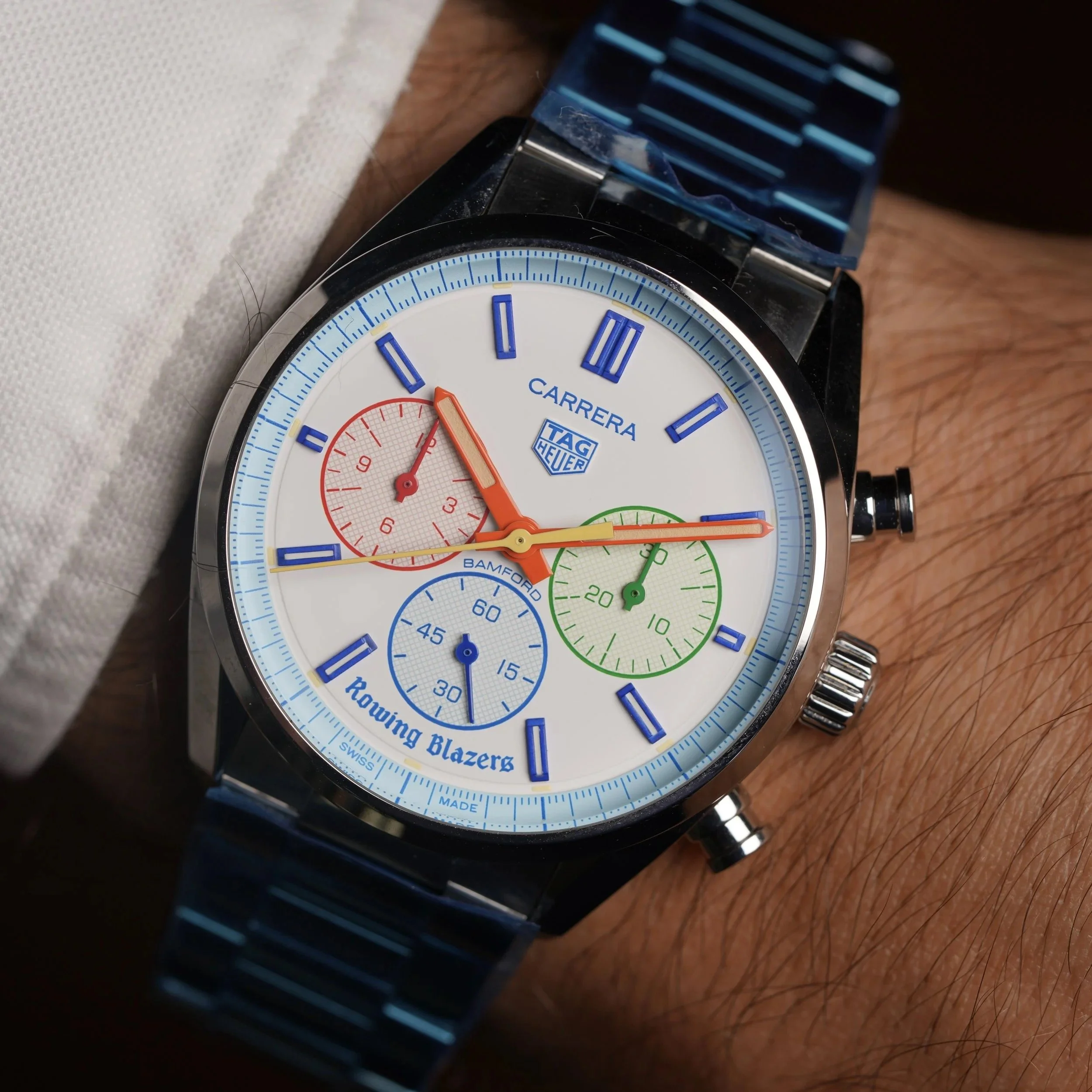 TAG Heuer Rowing Blazers x Bamford "Yacht-Timer" Carrera Full Set Brand New