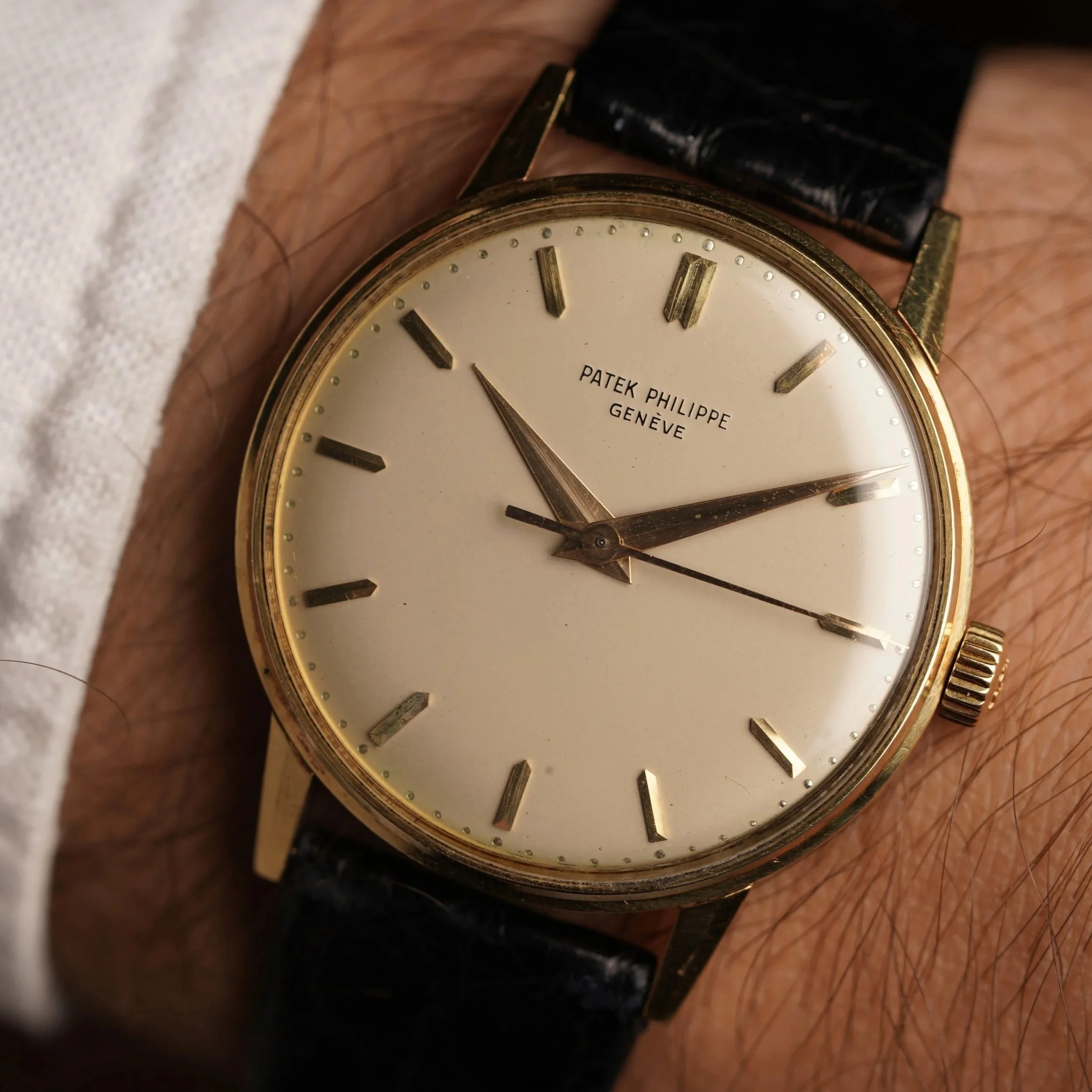 Patek Philippe Reference 3411 in 18k Yellow Gold Unpolished